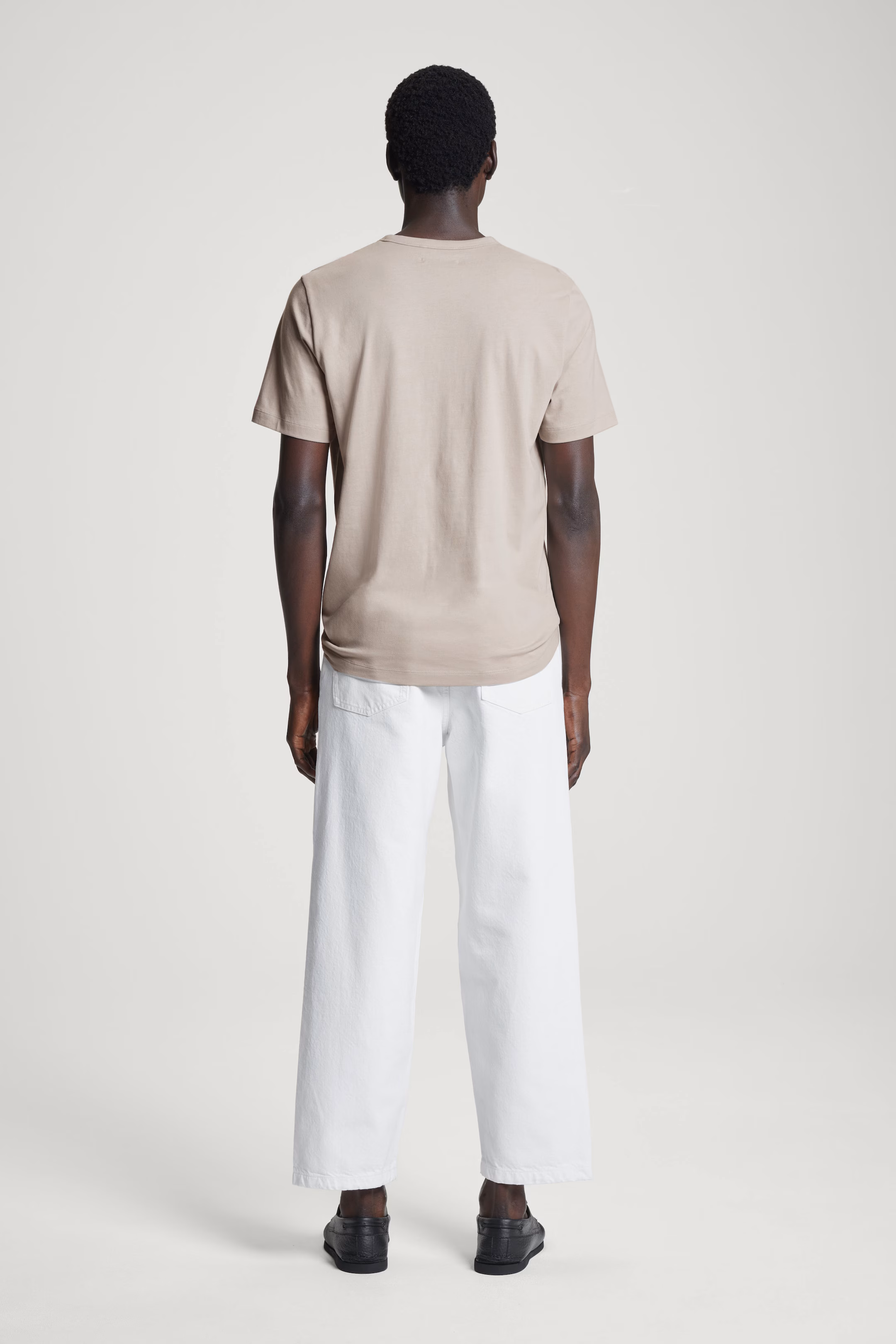 REGULAR LIGHTWEIGHT BRUSHED-COTTON T-SHIRT