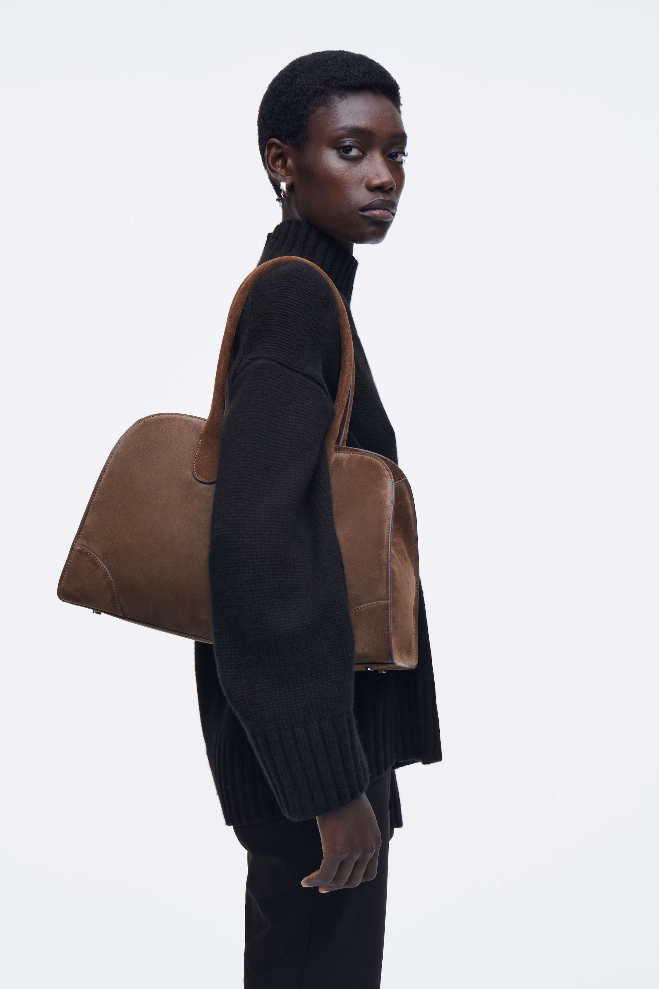 SMALL STUDIO BOWLING BAG - LEATHER