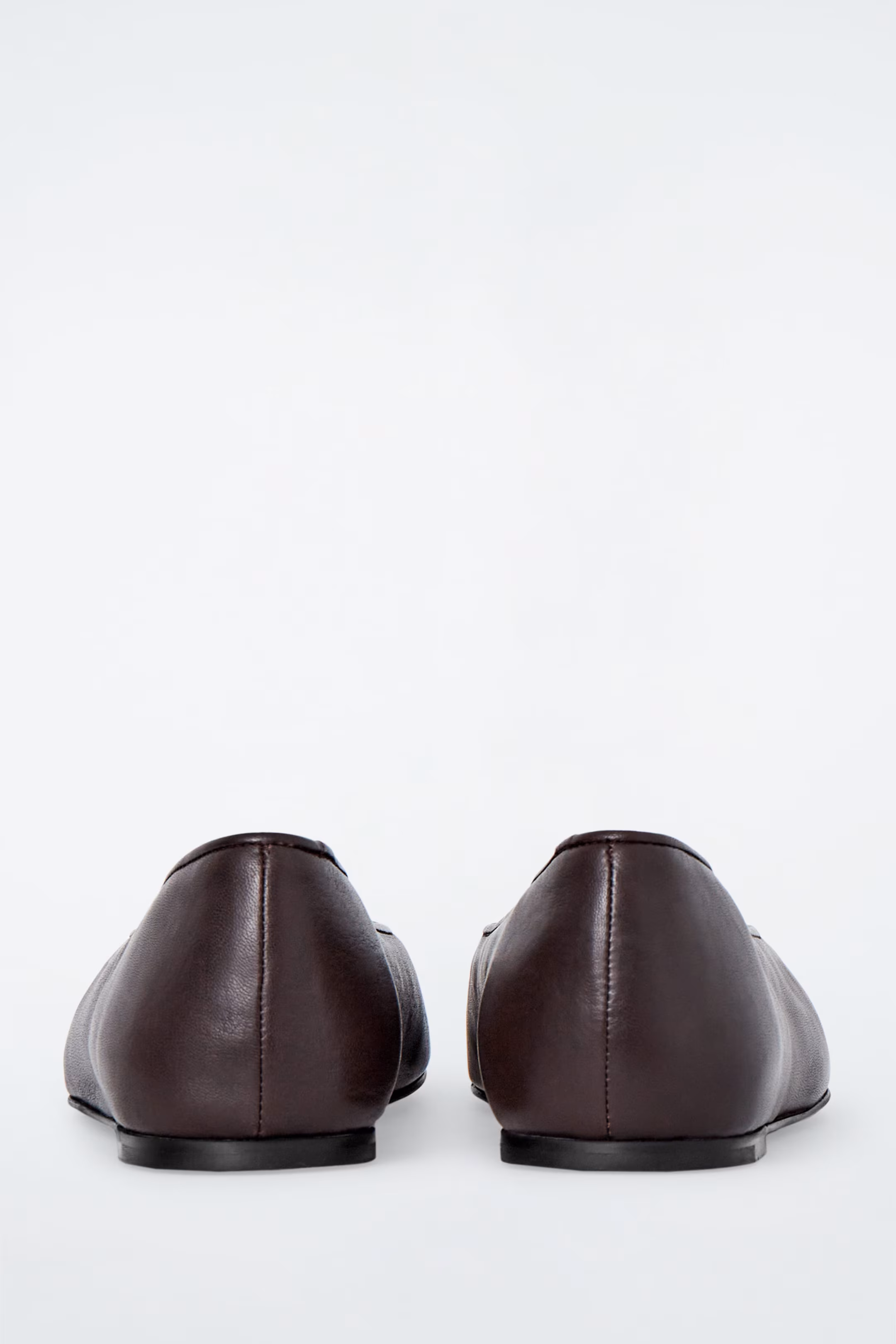 LEATHER BALLERINA FLATS
