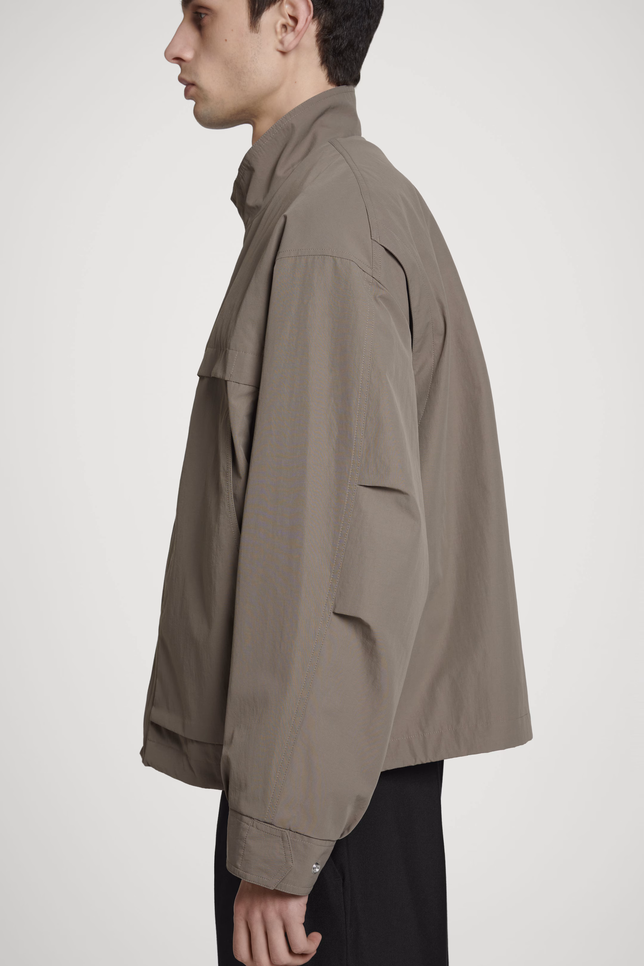 TWILL UTILITY BOMBER JACKET