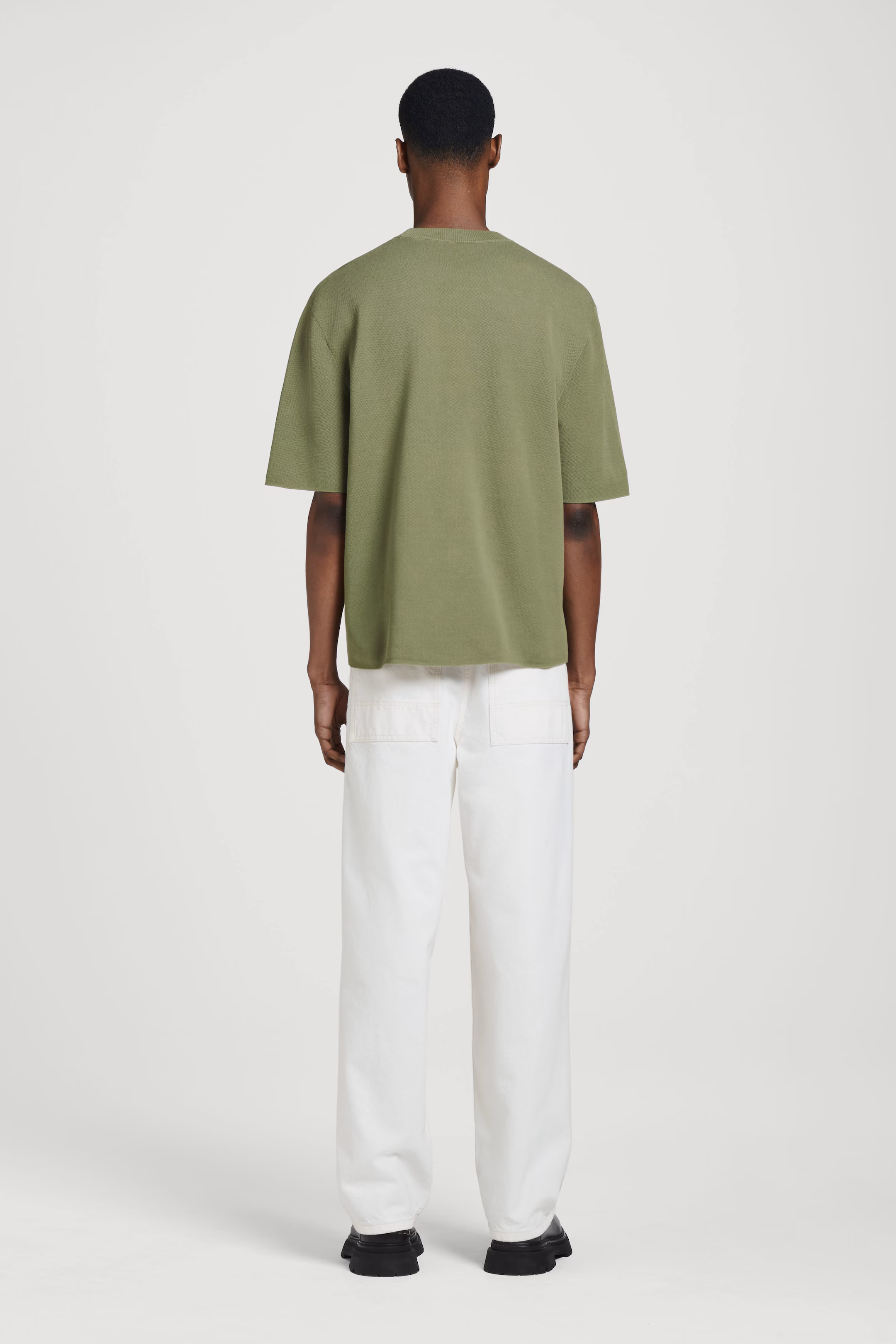 RELAXED DOUBLE-FACED KNIT T-SHIRT