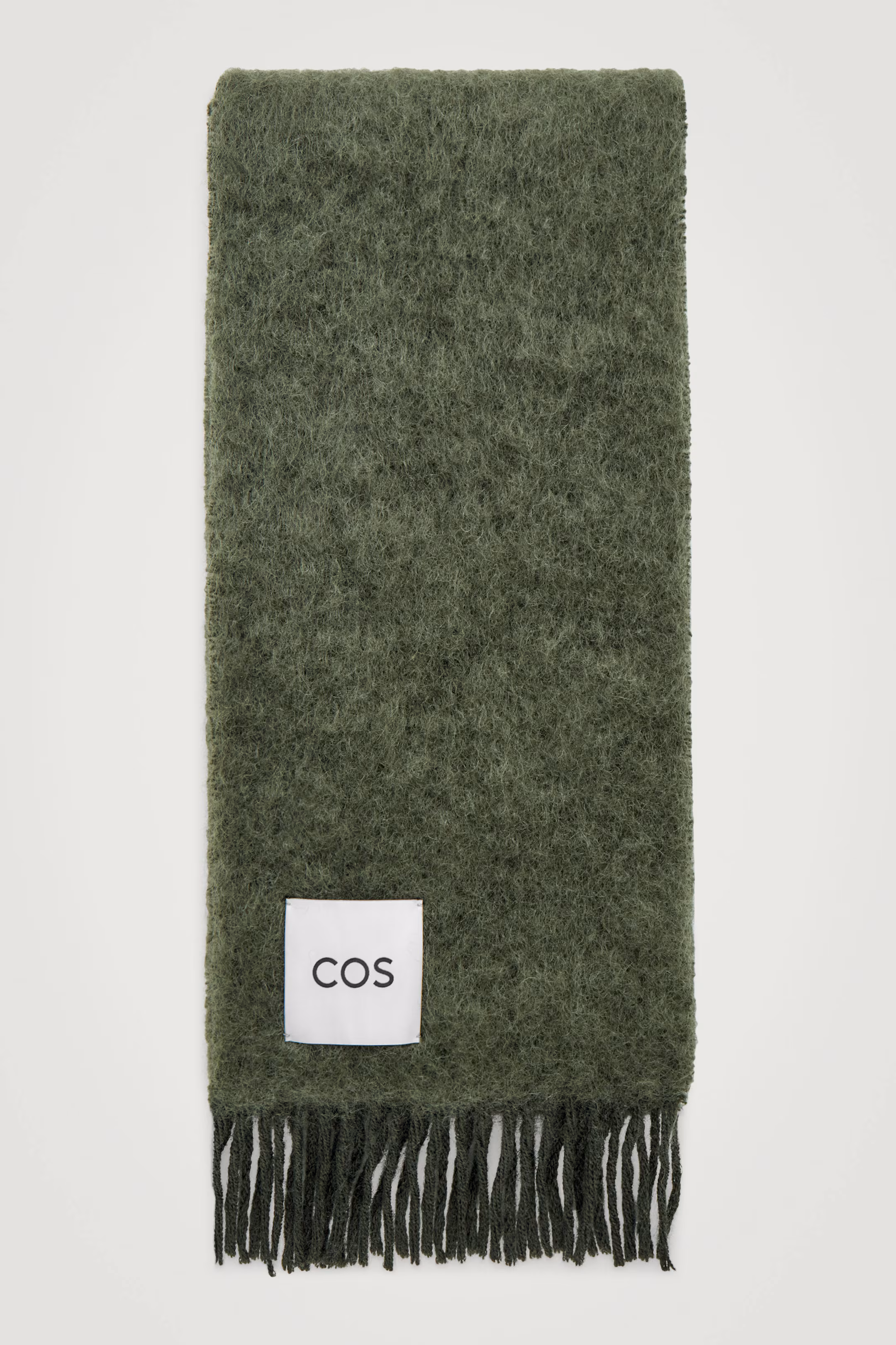 FRINGED MOHAIR SCARF