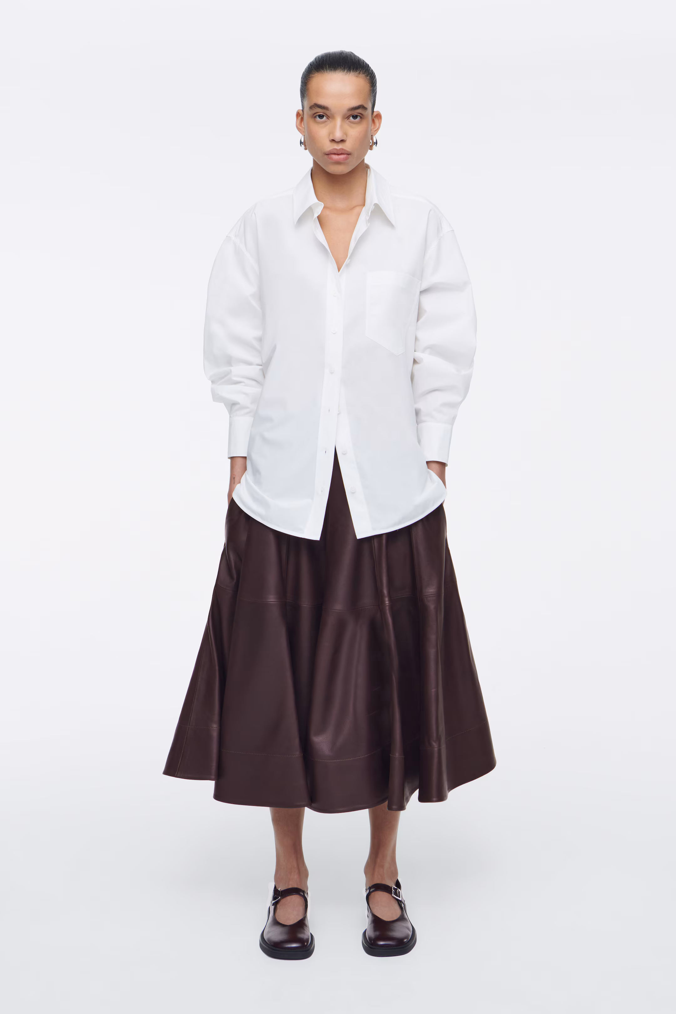 CHUNKY LEATHER MARY-JANE SHOES