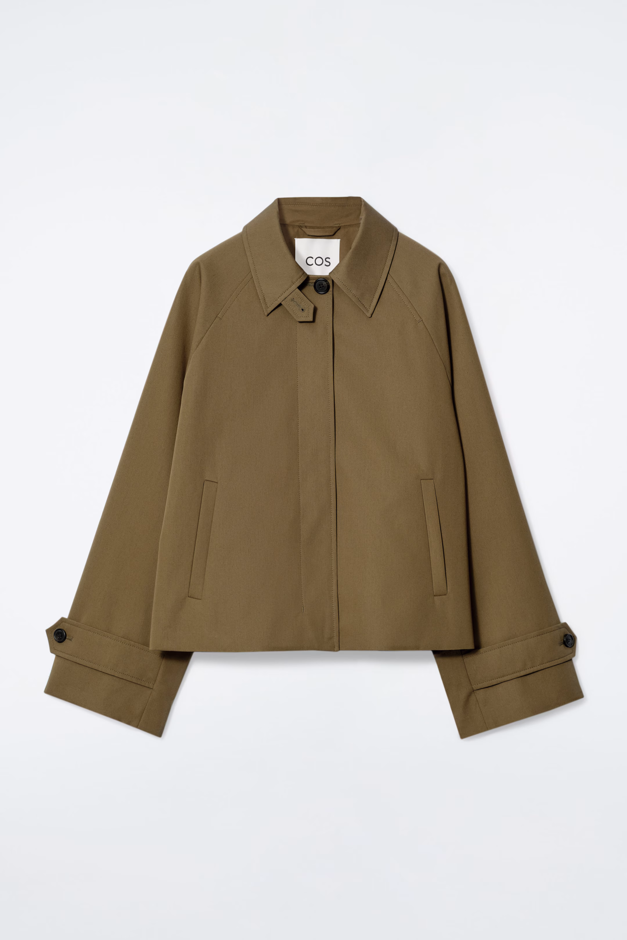 SHORT TWILL TRENCH COAT