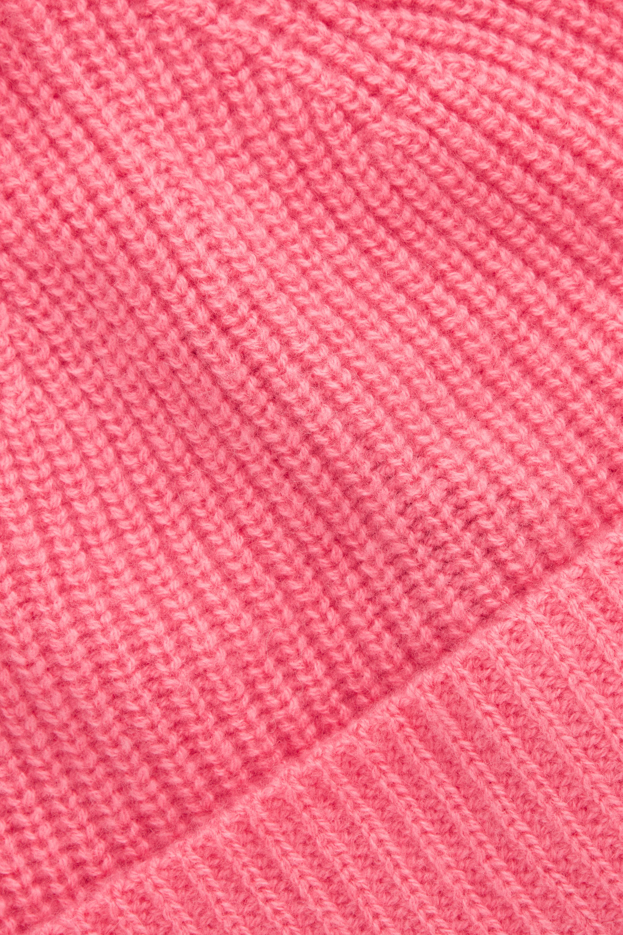 RIBBED WOOL AND CASHMERE BEANIE