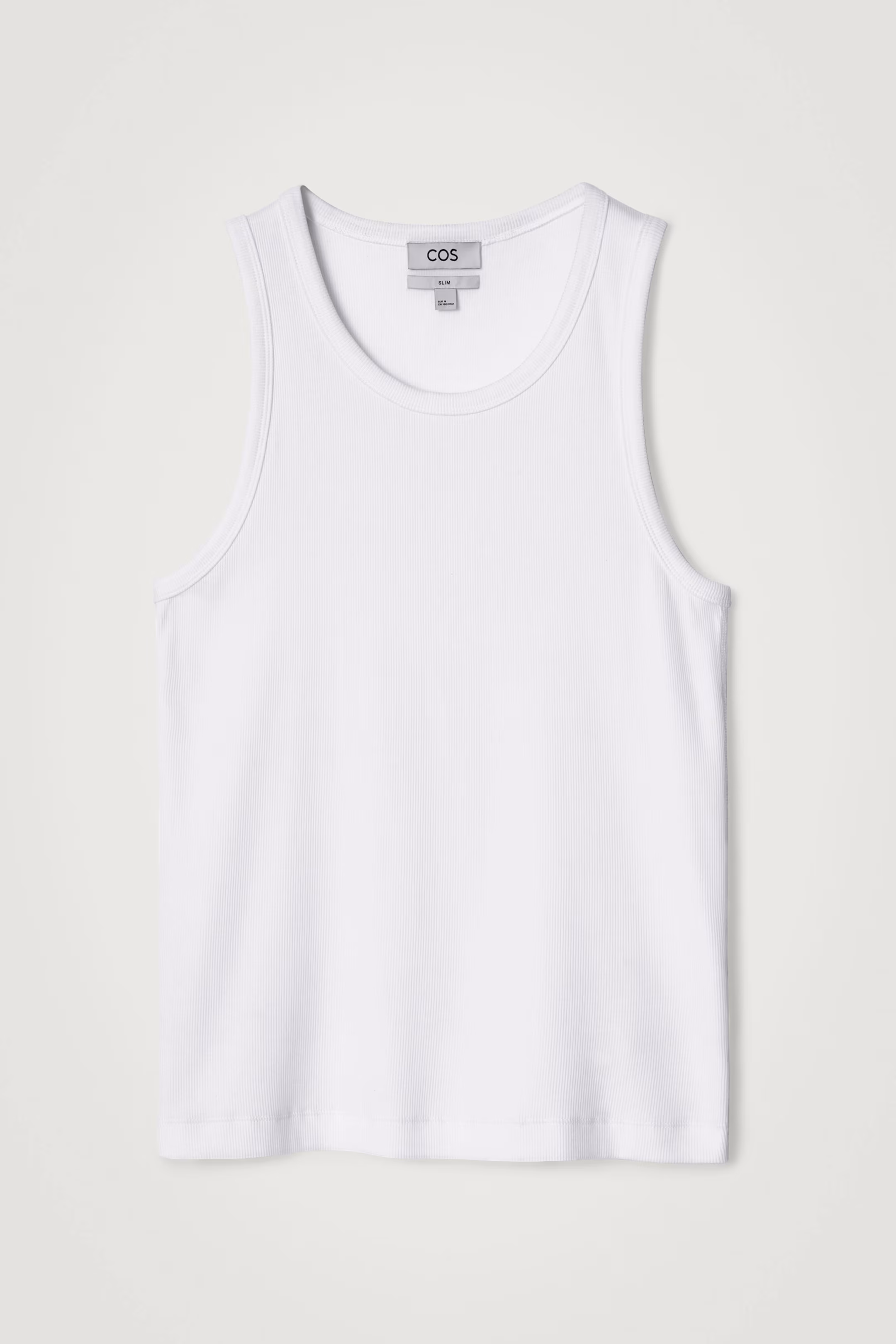 SLIM RIBBED COTTON TANK TOP