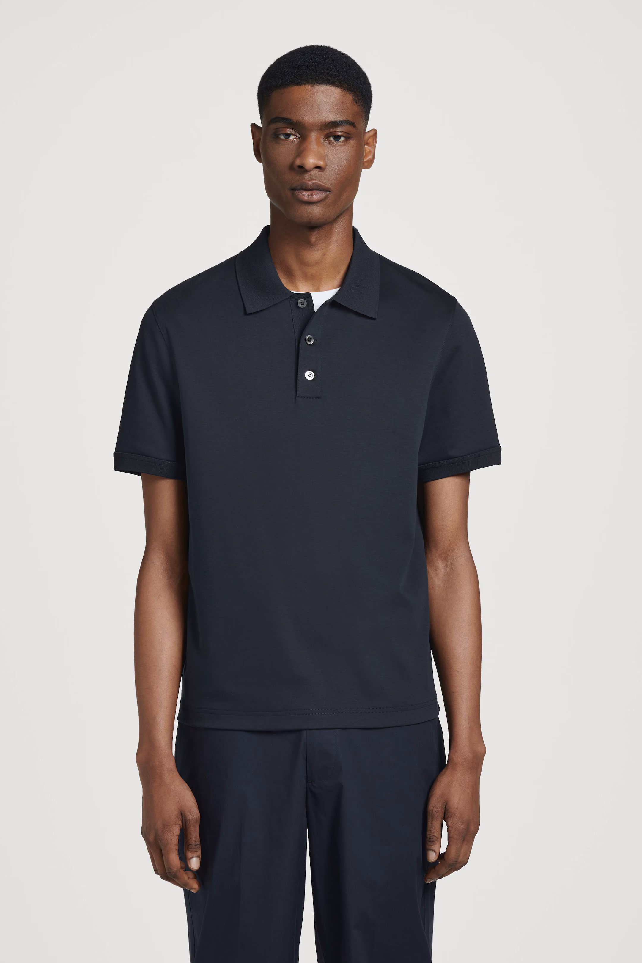 REGULAR-FIT MERCERISED-COTTON POLO SHIRT