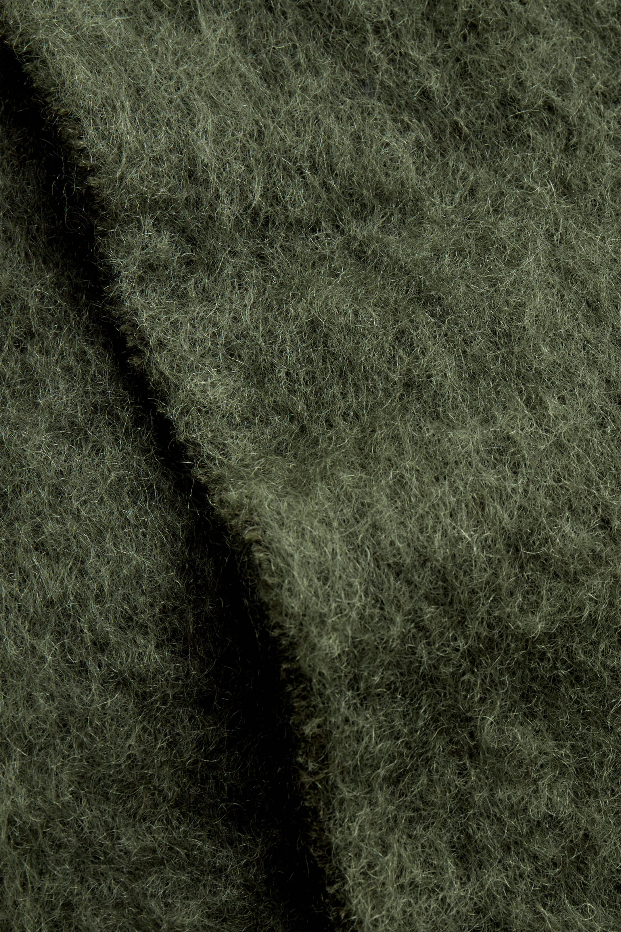 FRINGED MOHAIR SCARF