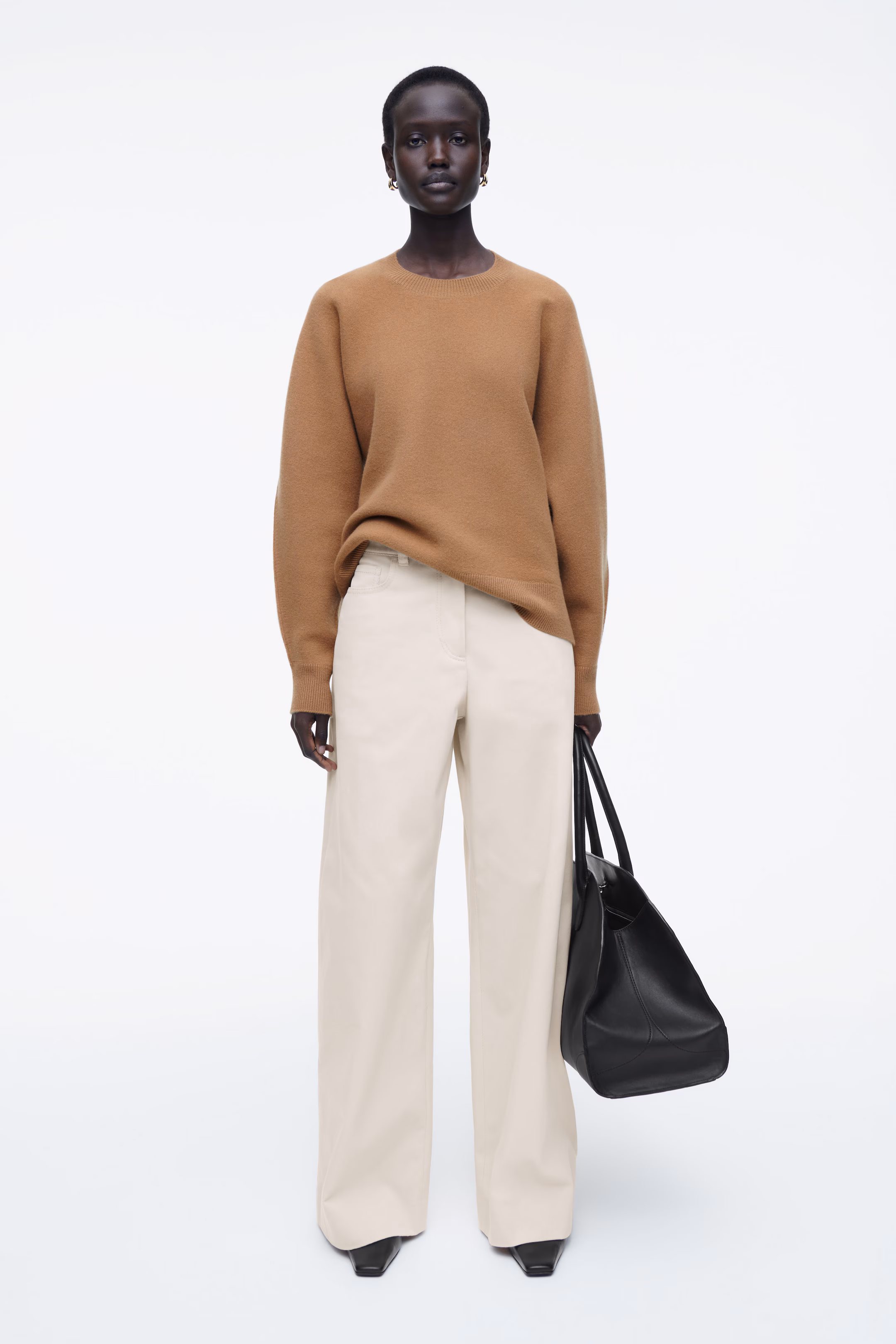 WIDE-LEG COTTON TROUSERS