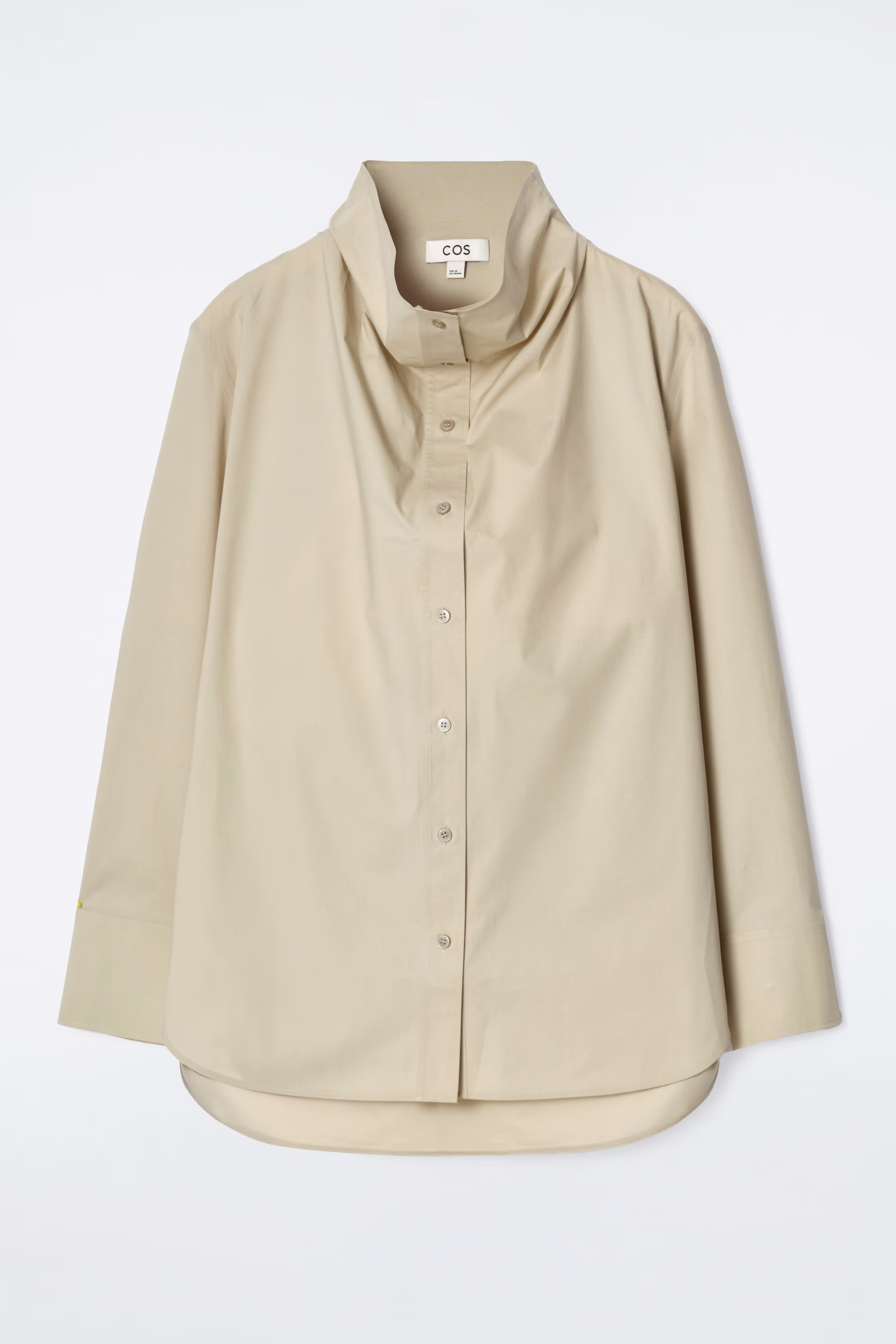 RELAXED FUNNEL-NECK SHIRT