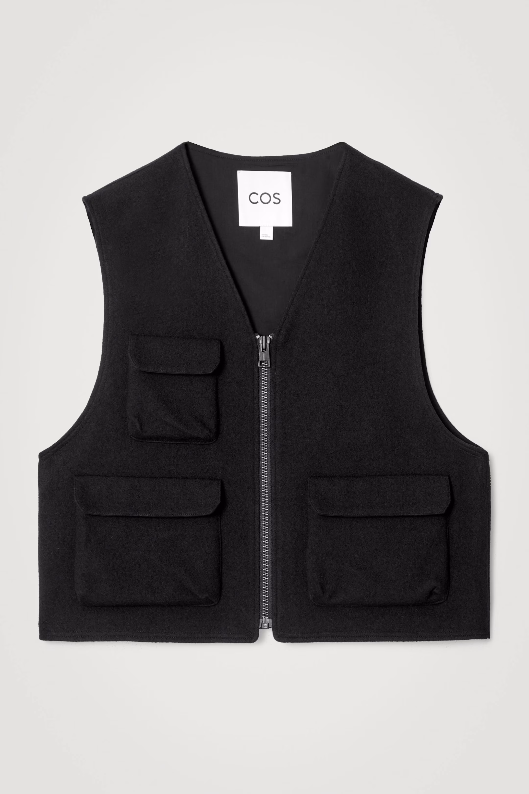 WOOL-BLEND UTILITY GILET