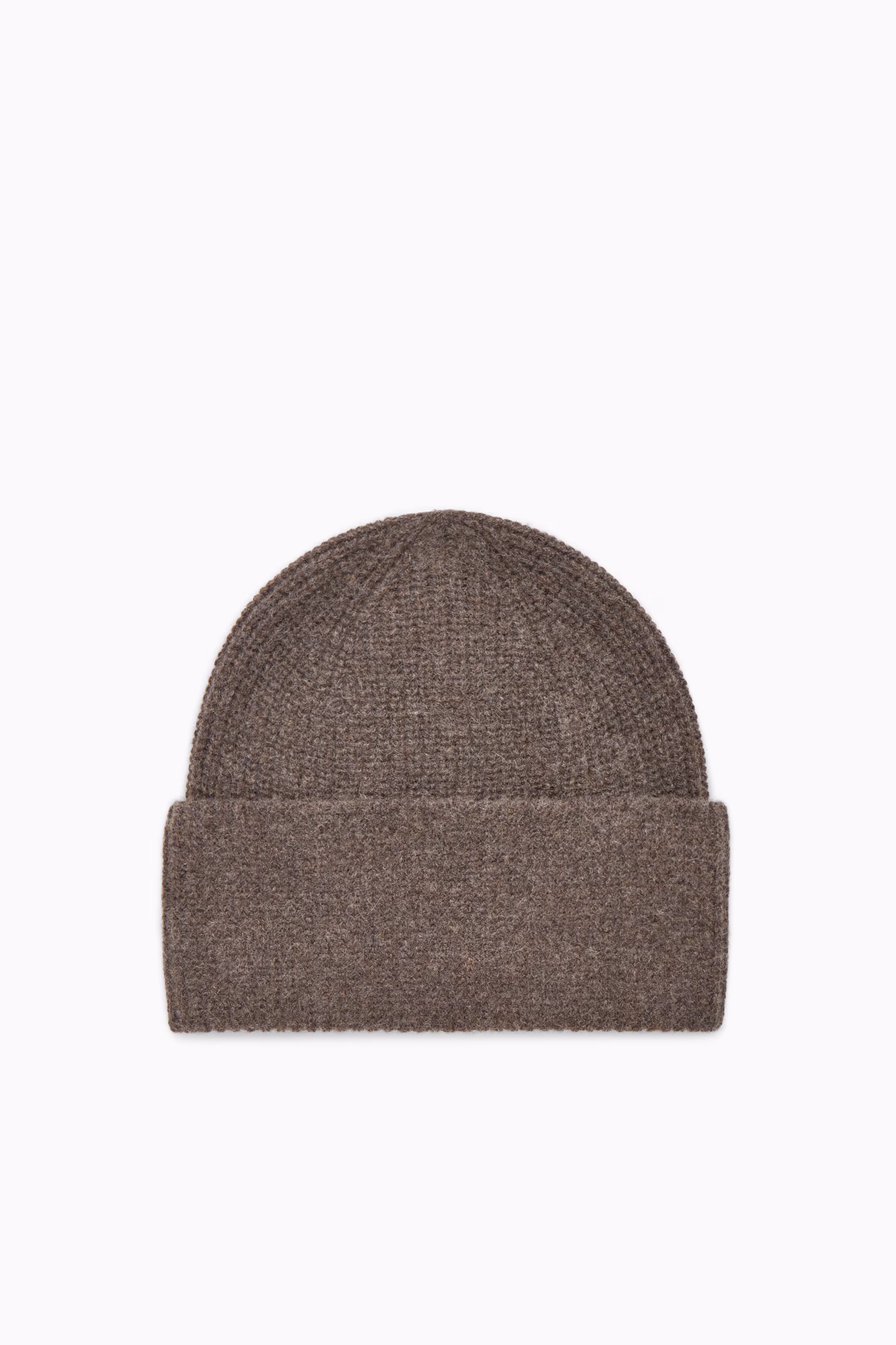 RIBBED WOOL AND CASHMERE BEANIE