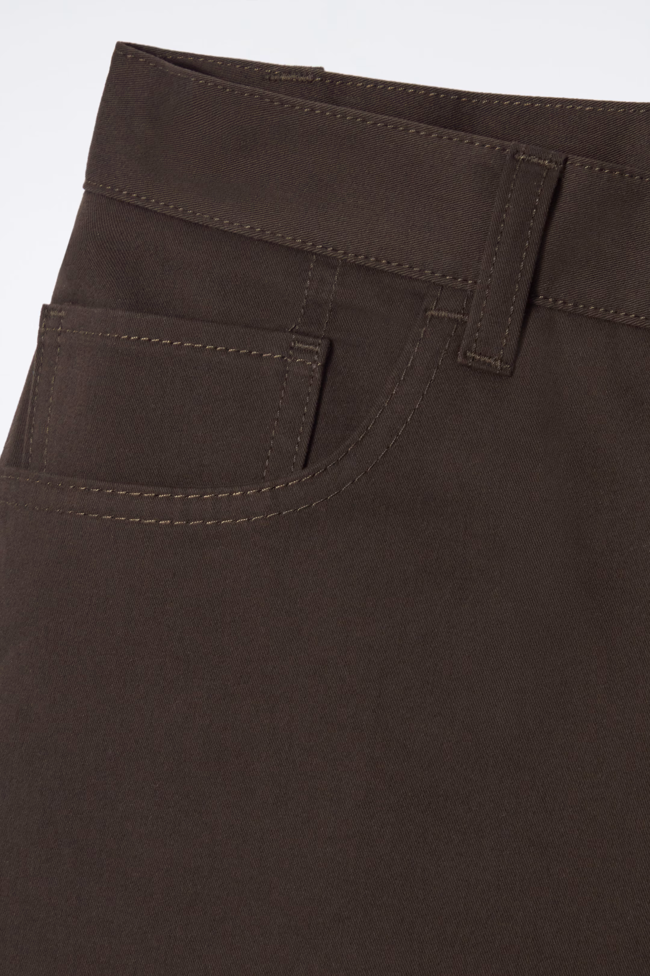 DECONSTRUCTED COTTON BARREL-LEG TROUSERS