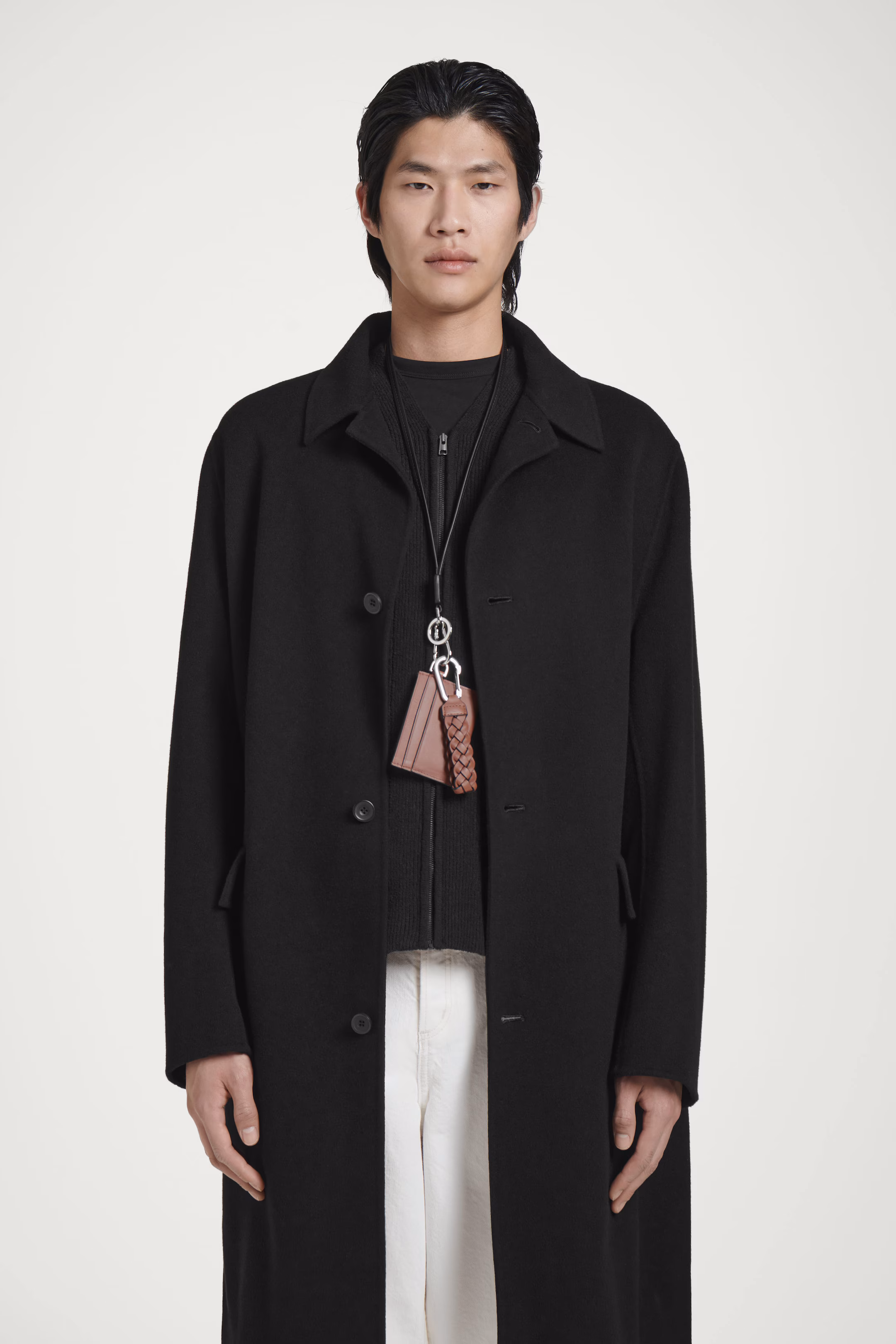 BRAIDED LEATHER KEY FOB