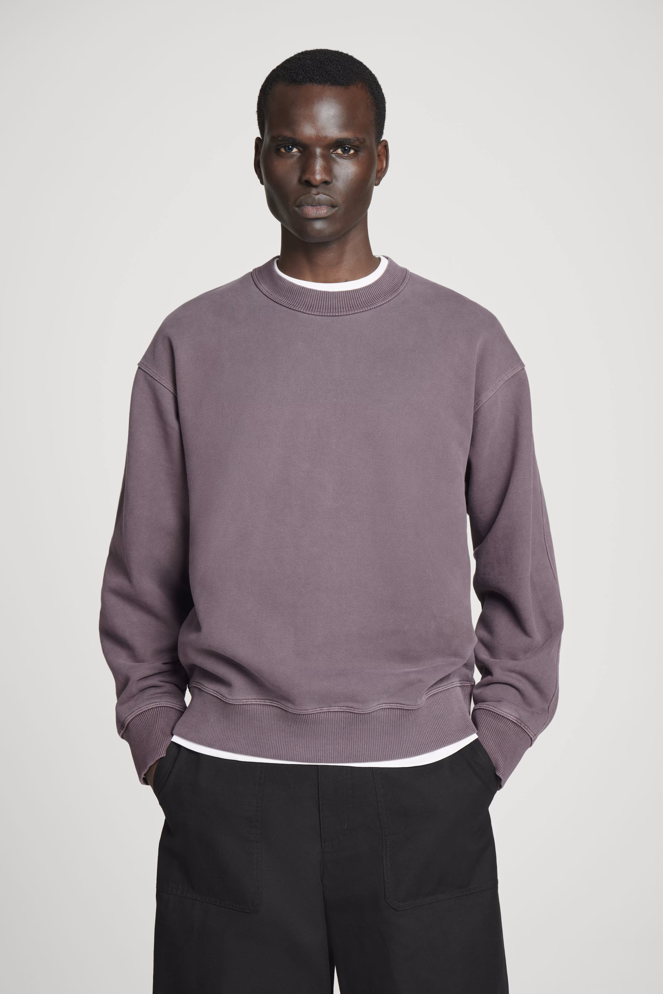 RELAXED WASHED-COTTON SWEATSHIRT