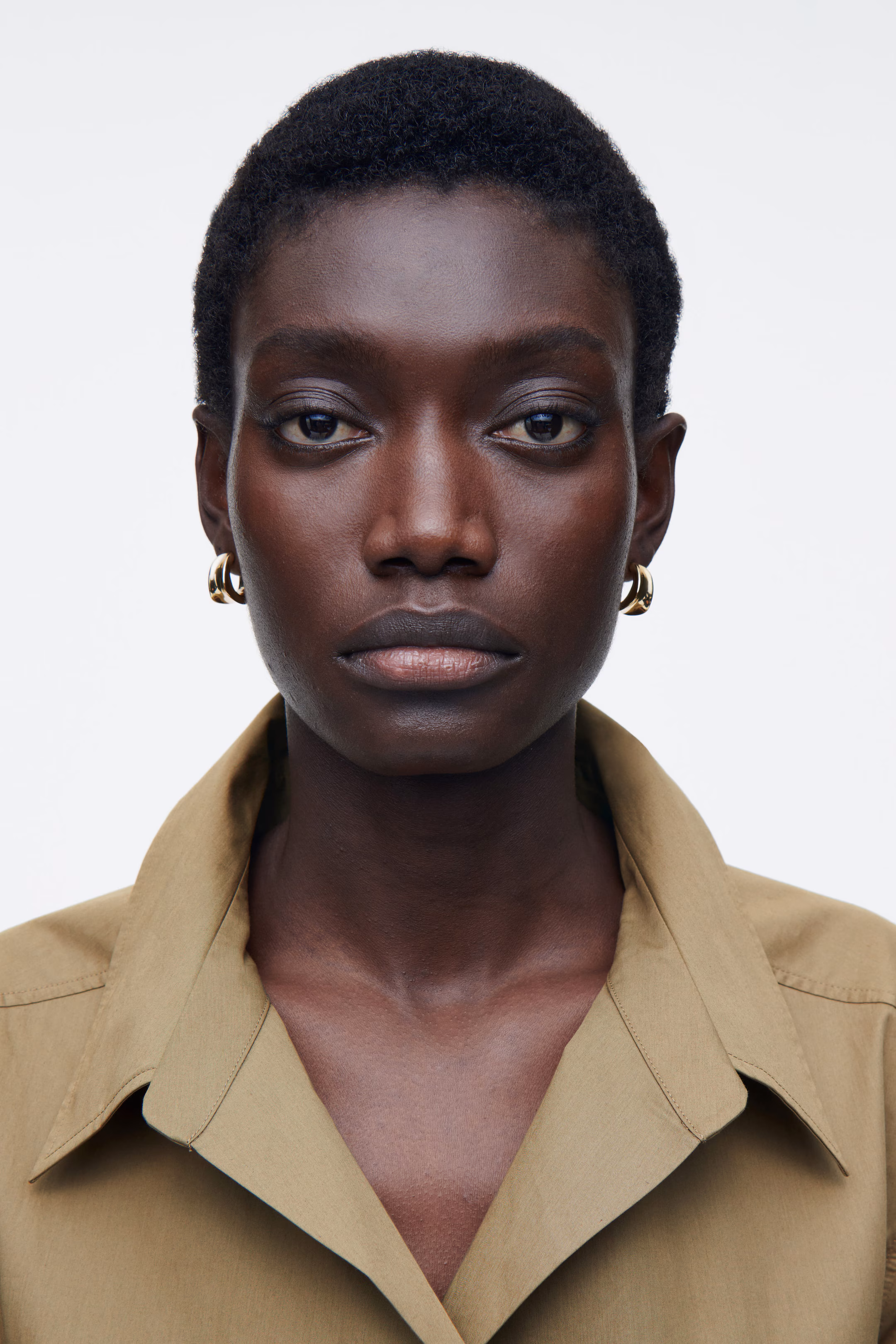 DOUBLE-BREASTED MIDI SHIRT DRESS