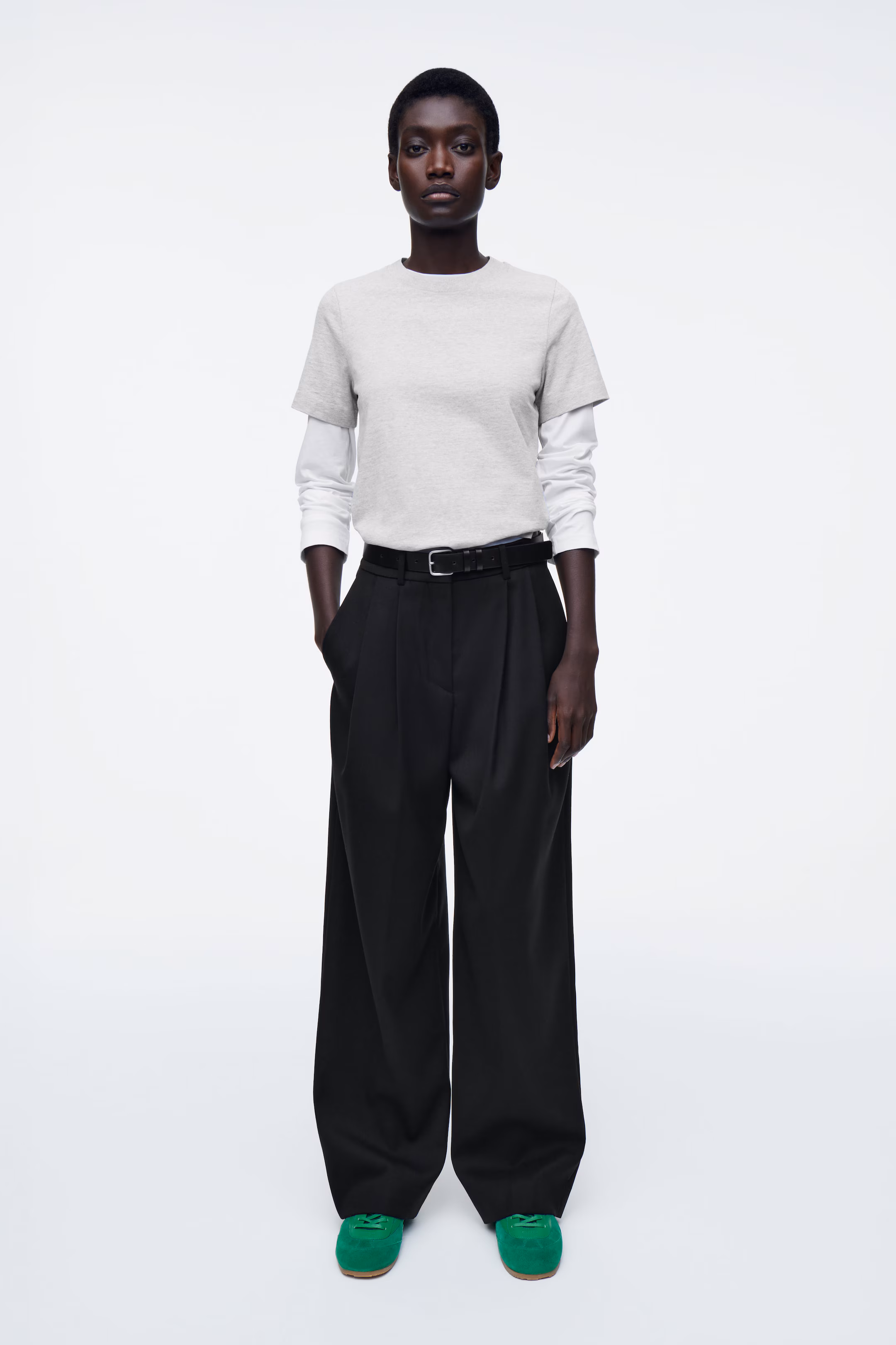 MINIMAL SUEDE TRAINERS