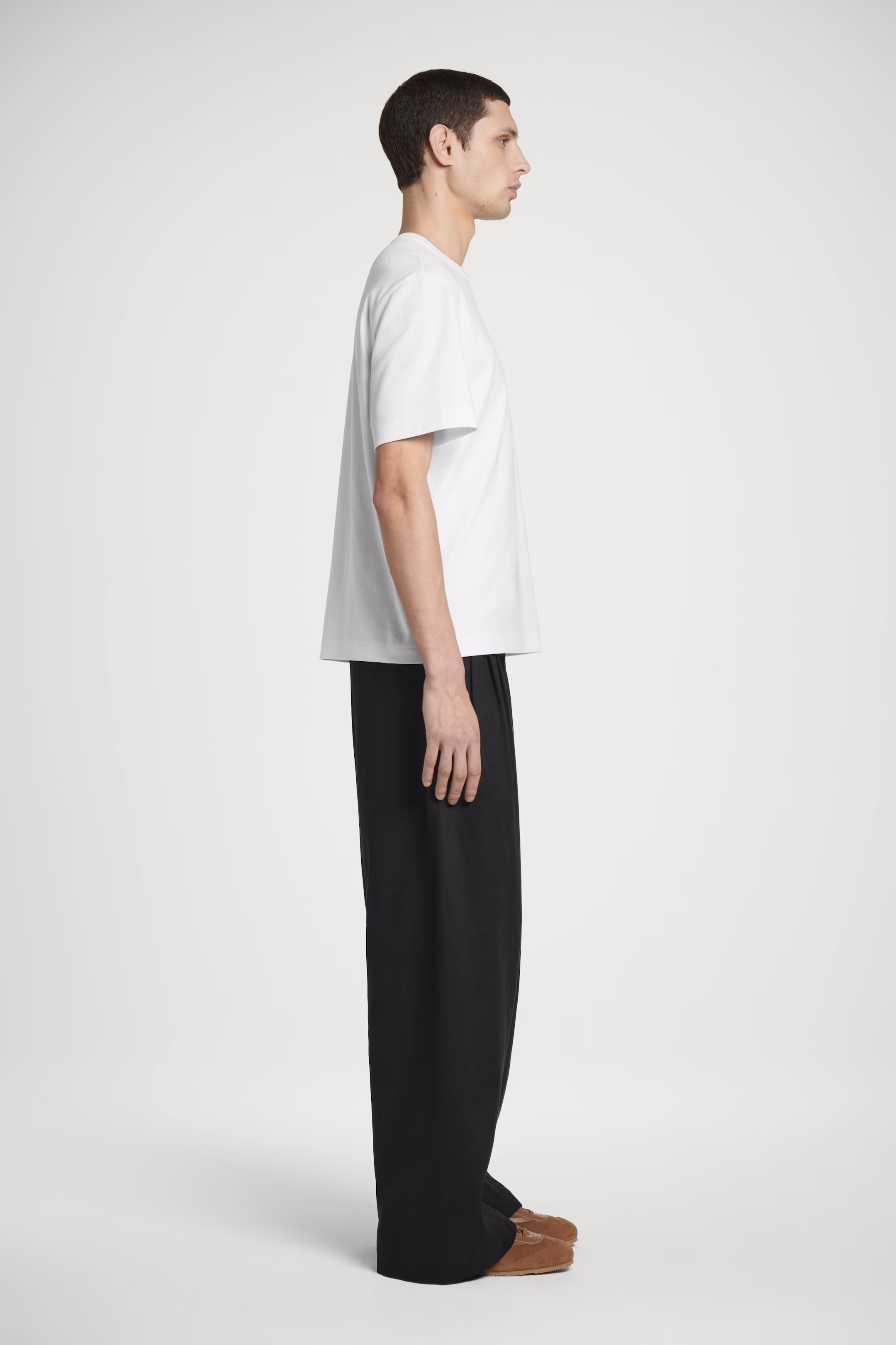 INTERLOCK COTTON CREW-NECK T-SHIRT