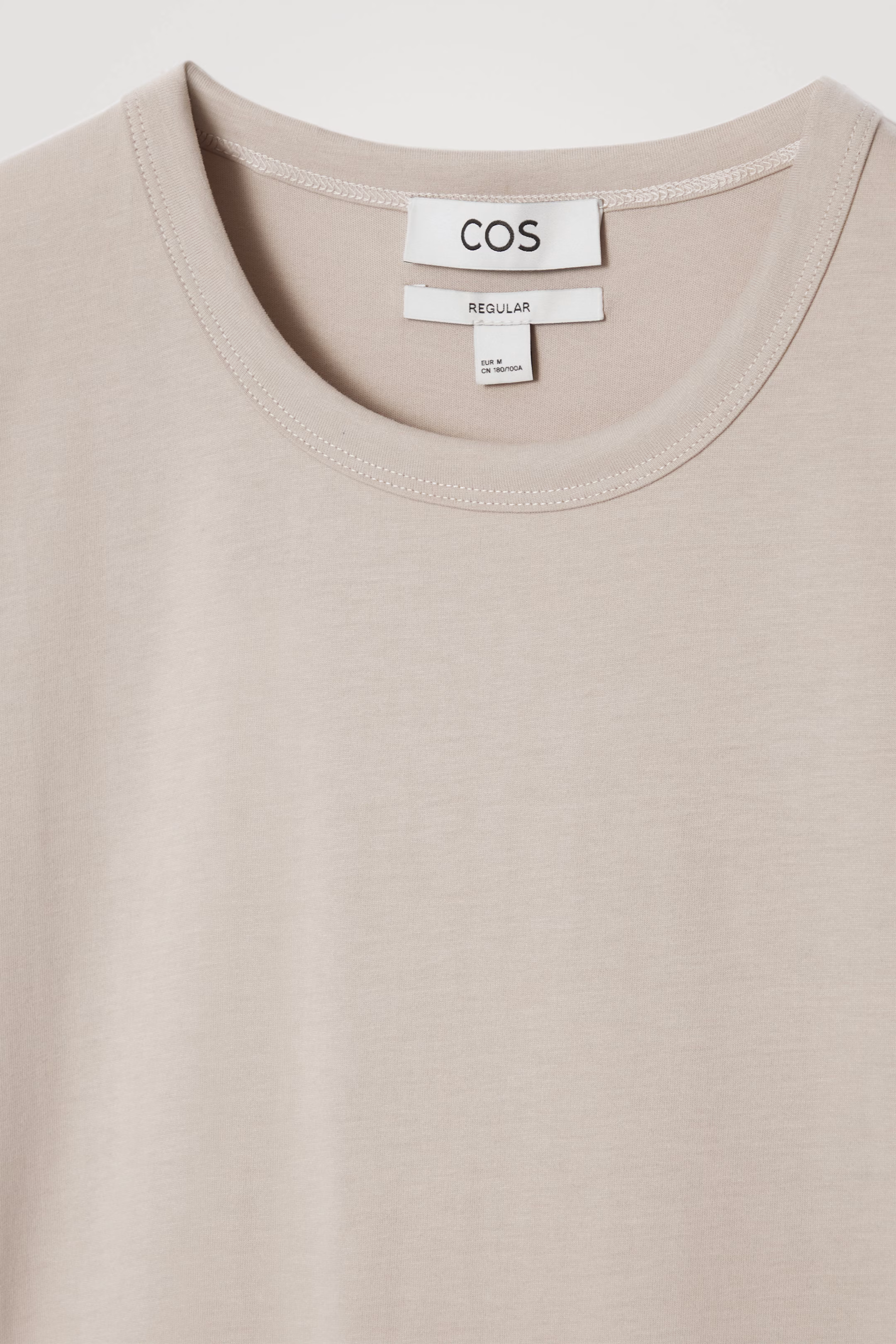 REGULAR LIGHTWEIGHT BRUSHED-COTTON T-SHIRT