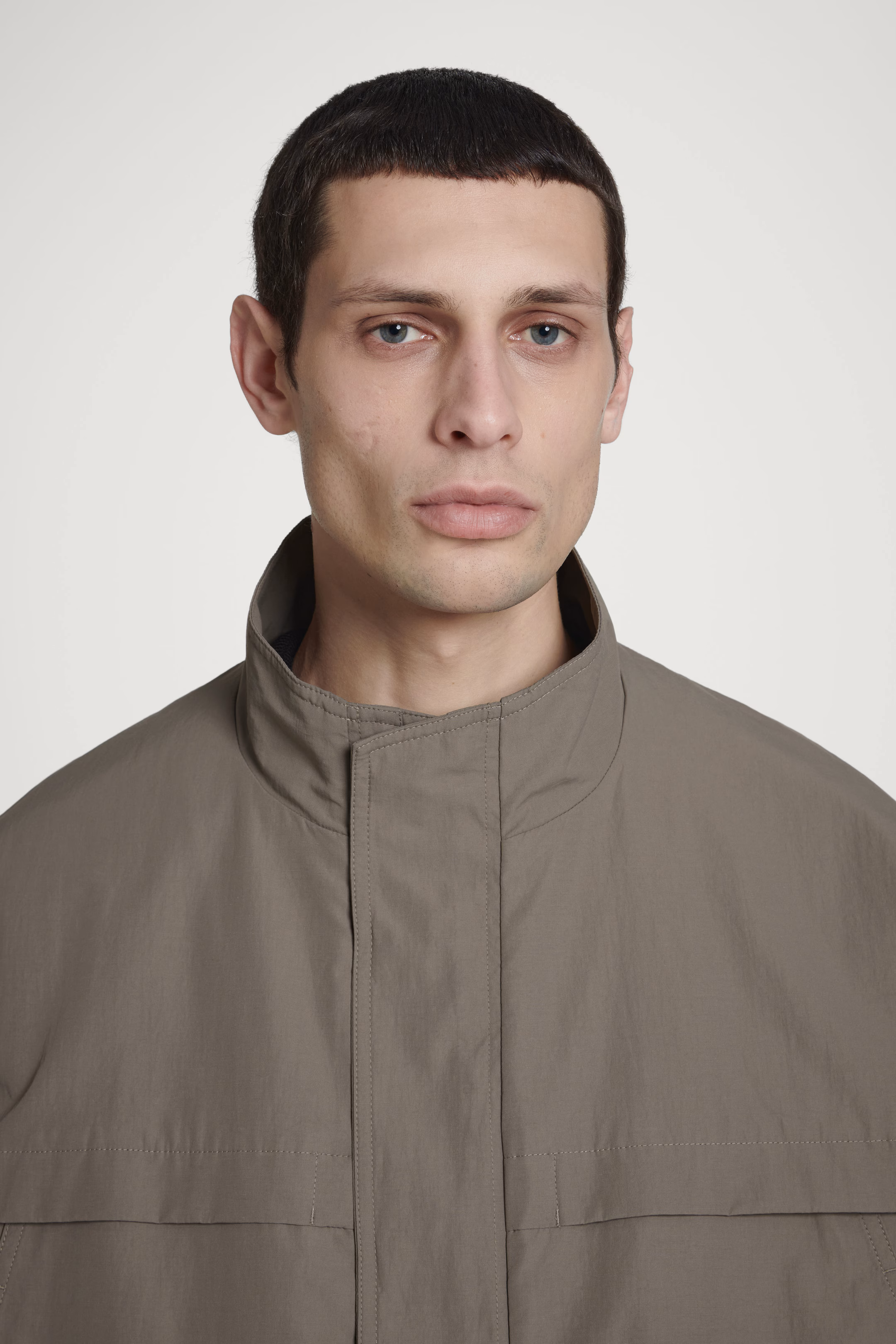 TWILL UTILITY BOMBER JACKET