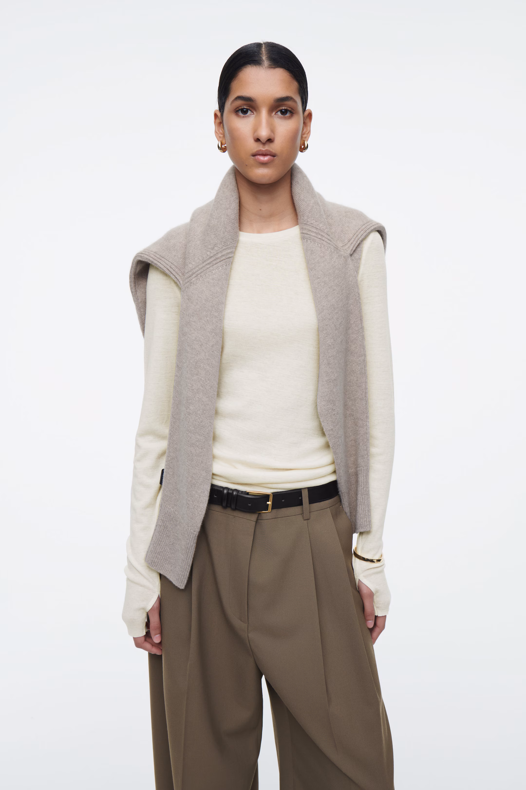 CREW-NECK MERINO WOOL TOP