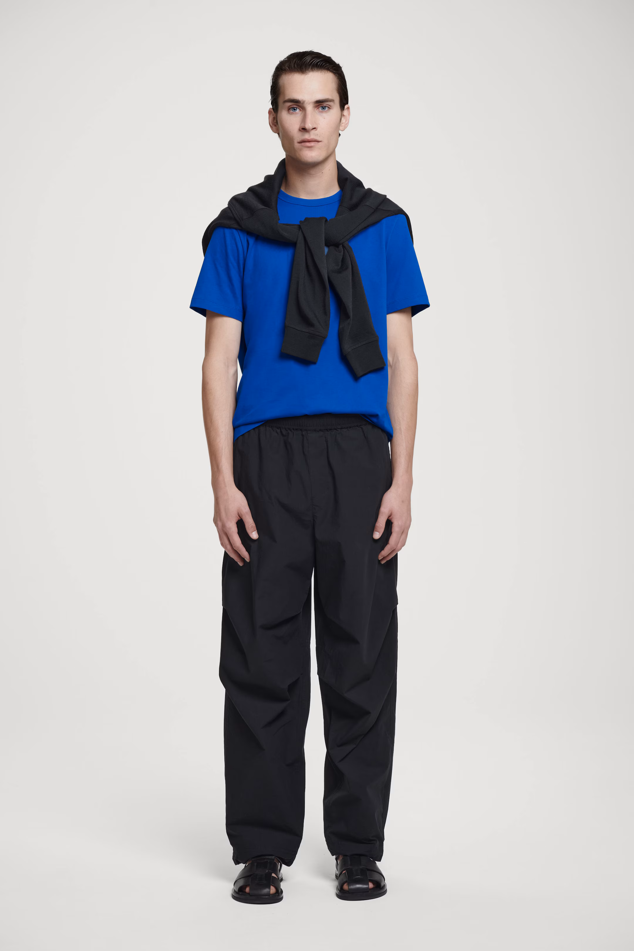 REGULAR LIGHTWEIGHT BRUSHED-COTTON T-SHIRT