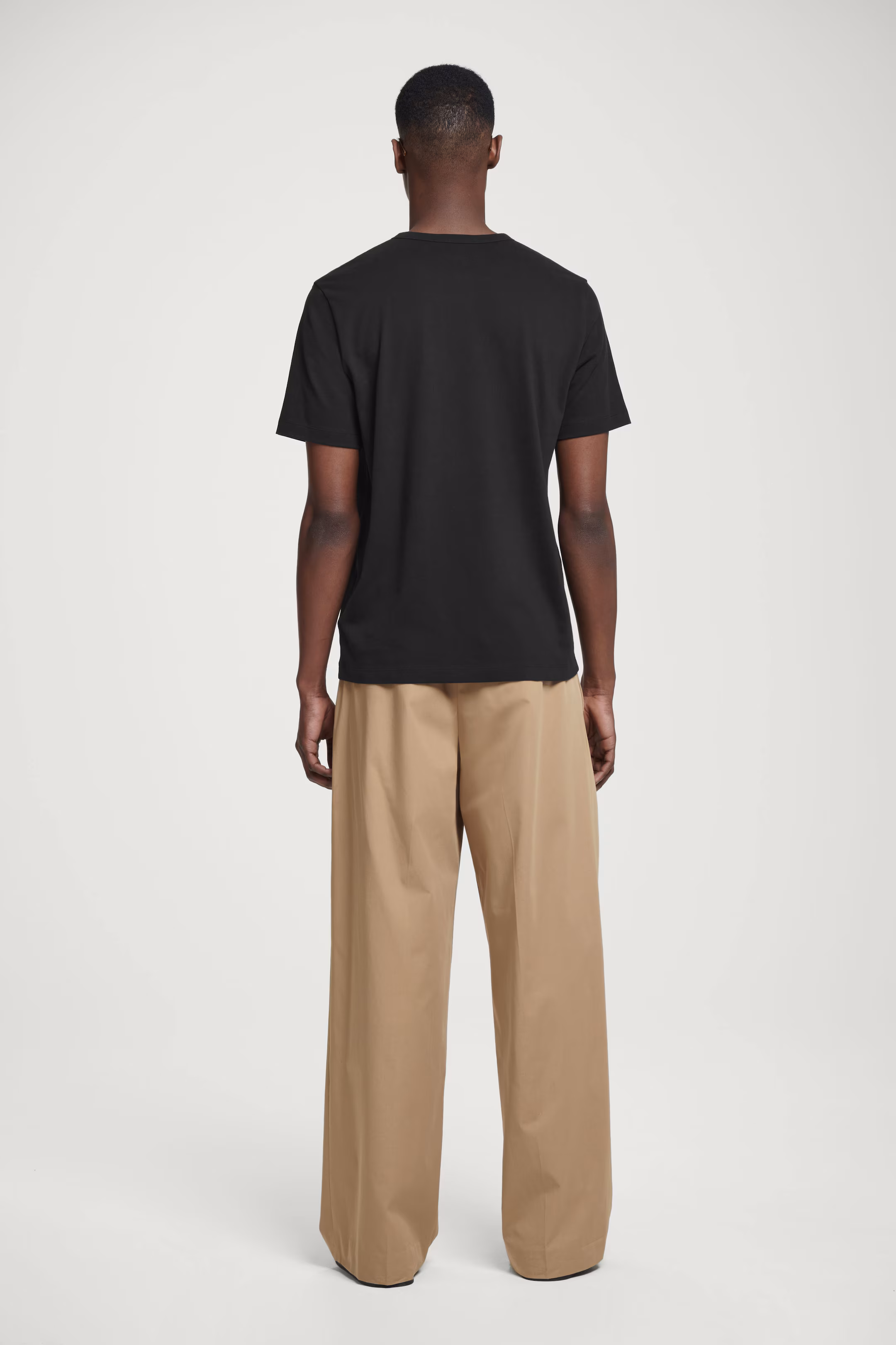 REGULAR LIGHTWEIGHT BRUSHED-COTTON T-SHIRT