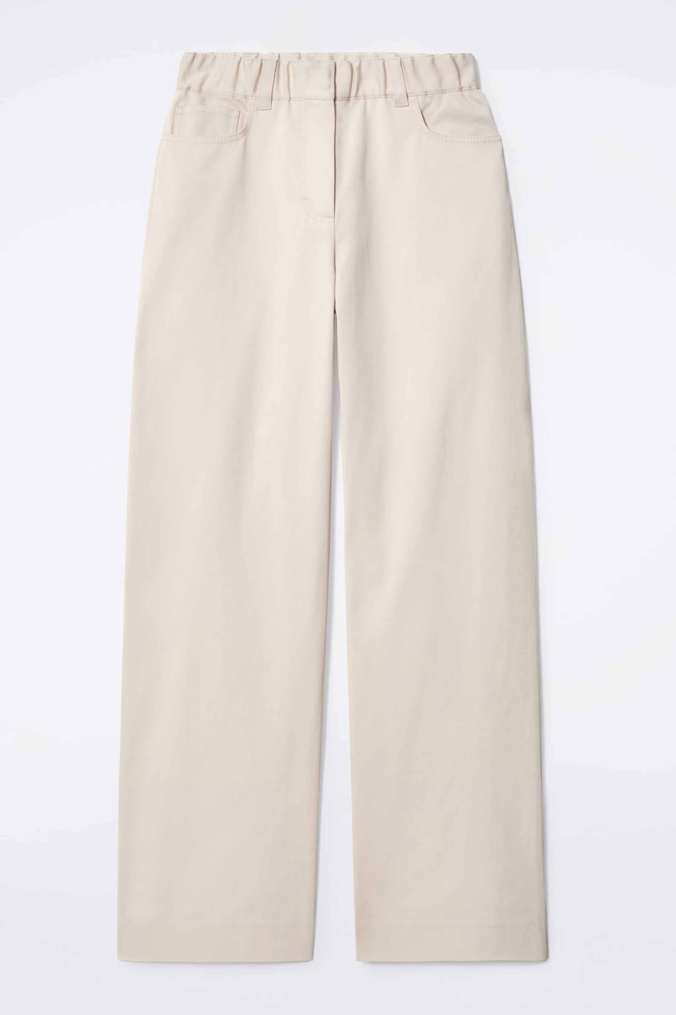 WIDE-LEG COTTON TROUSERS