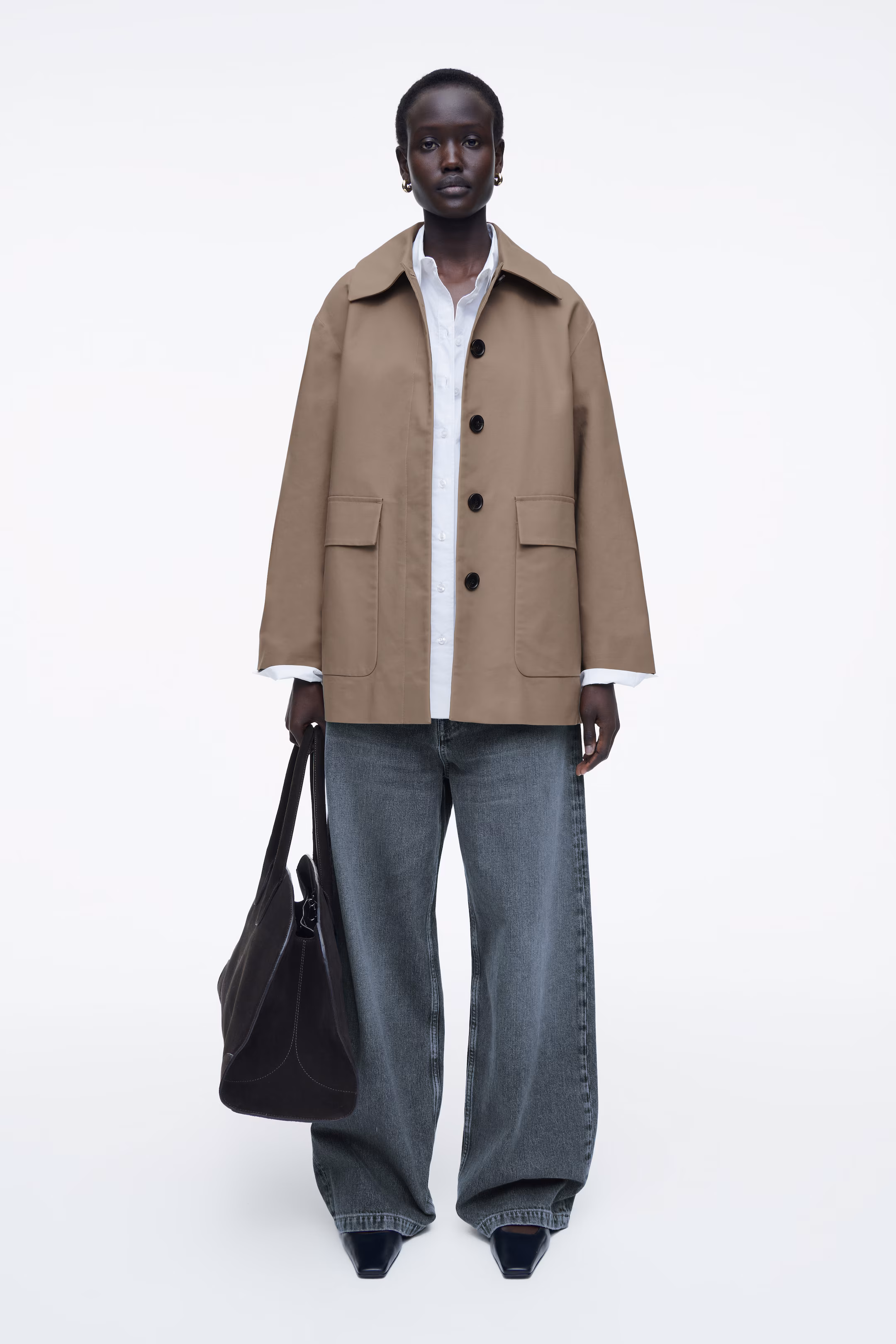 COLLARED COTTON CAR JACKET