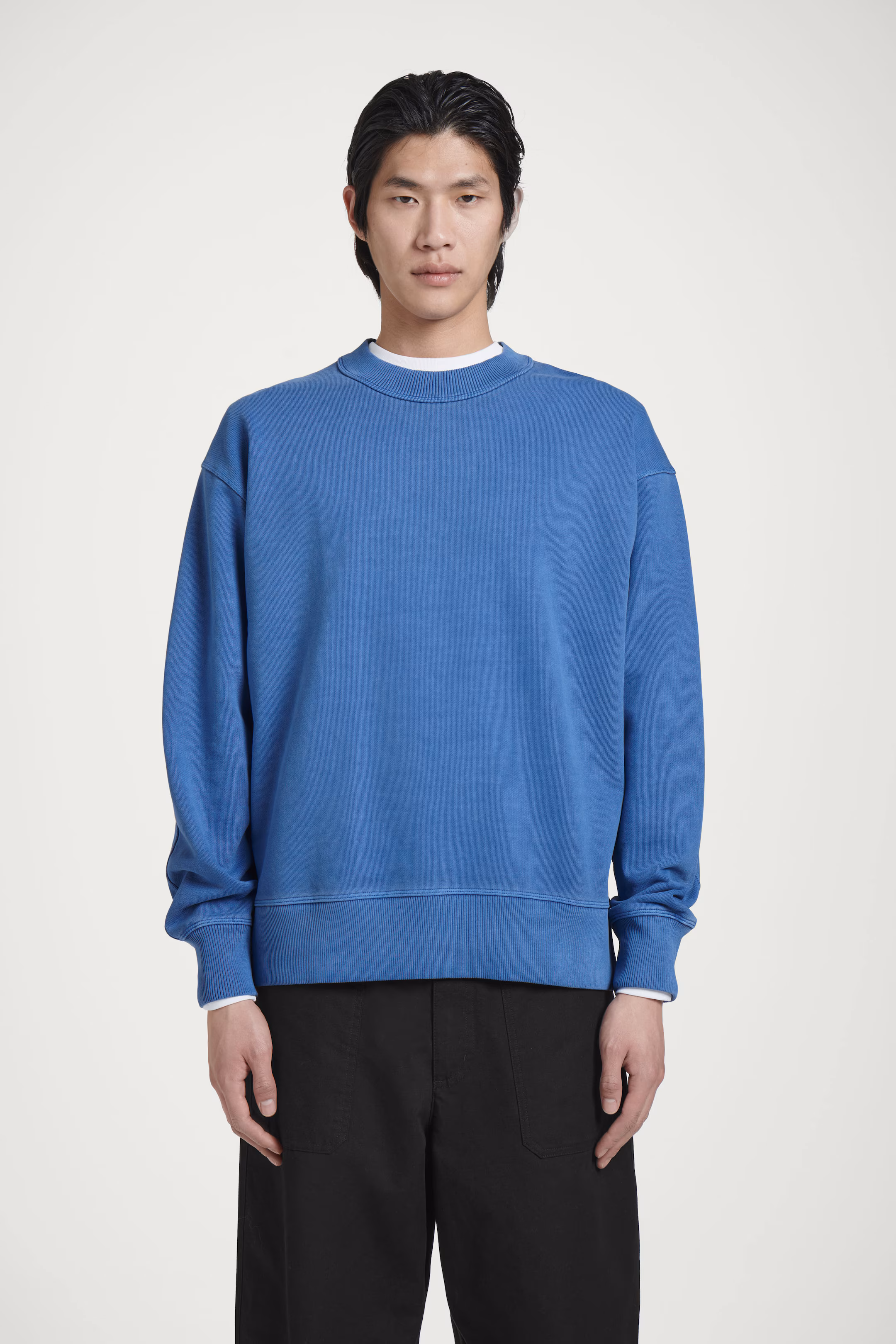 RELAXED WASHED-COTTON SWEATSHIRT