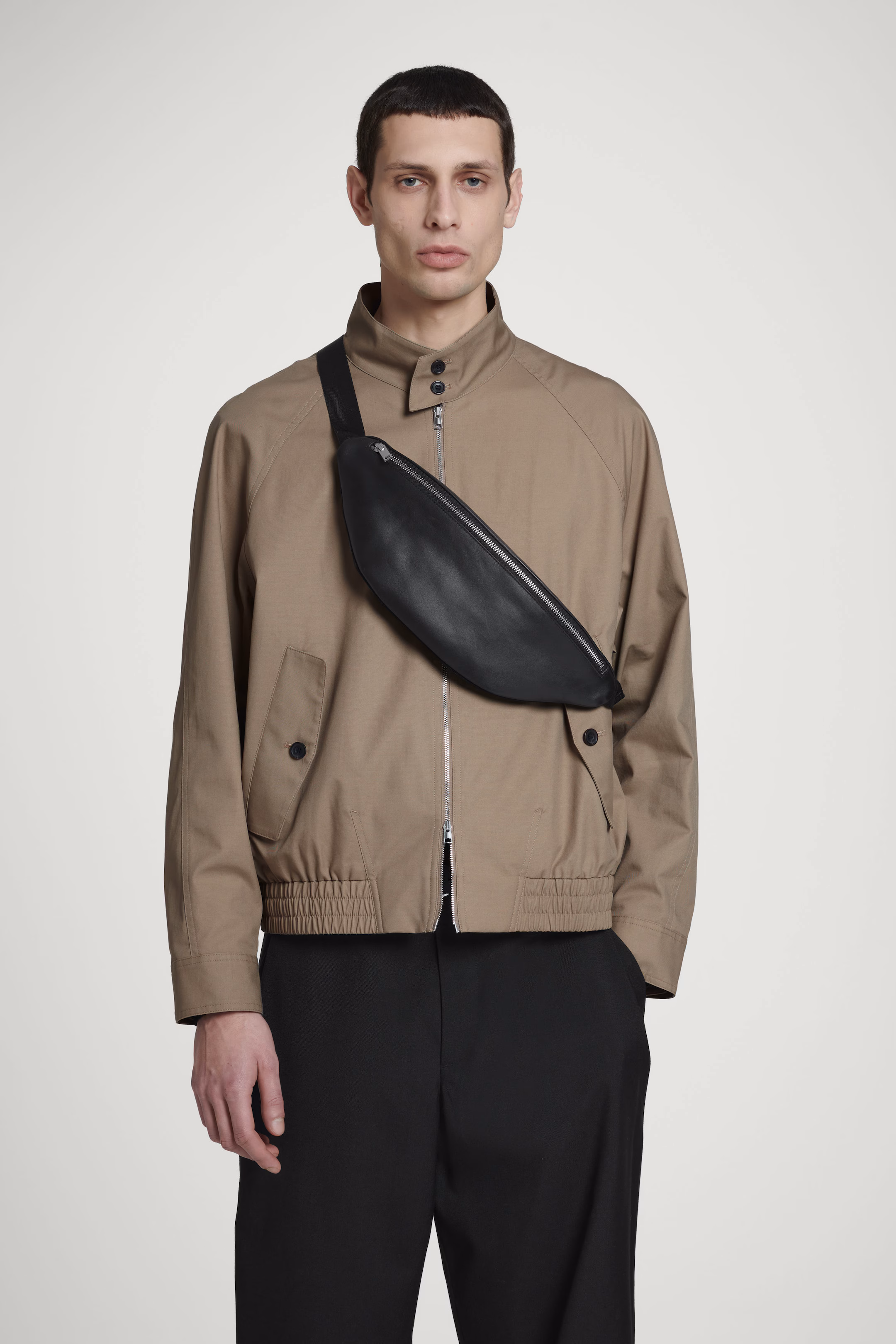 SLOUCHY CROSSBODY - LEATHER