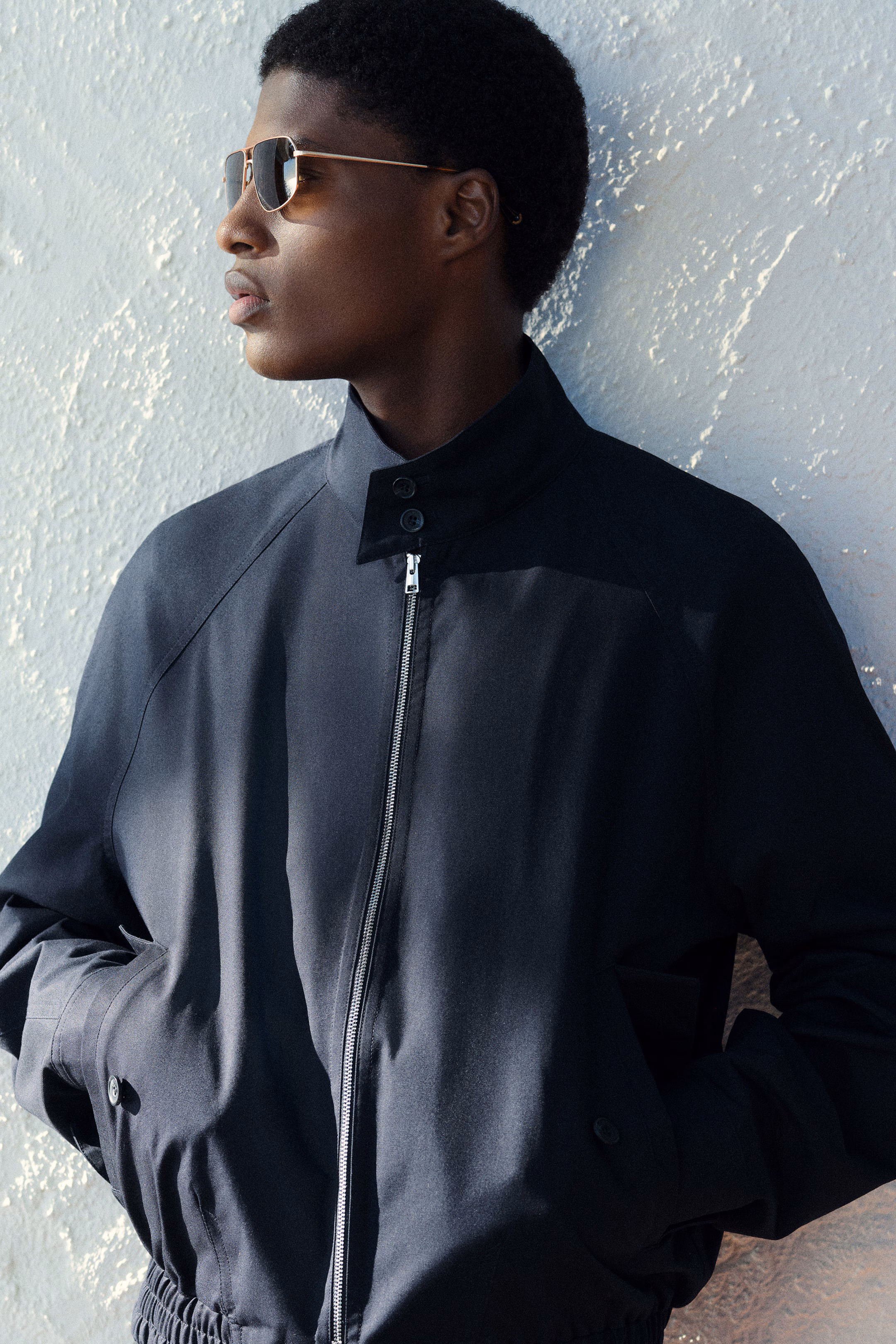 WATER-REPELLENT HARRINGTON JACKET