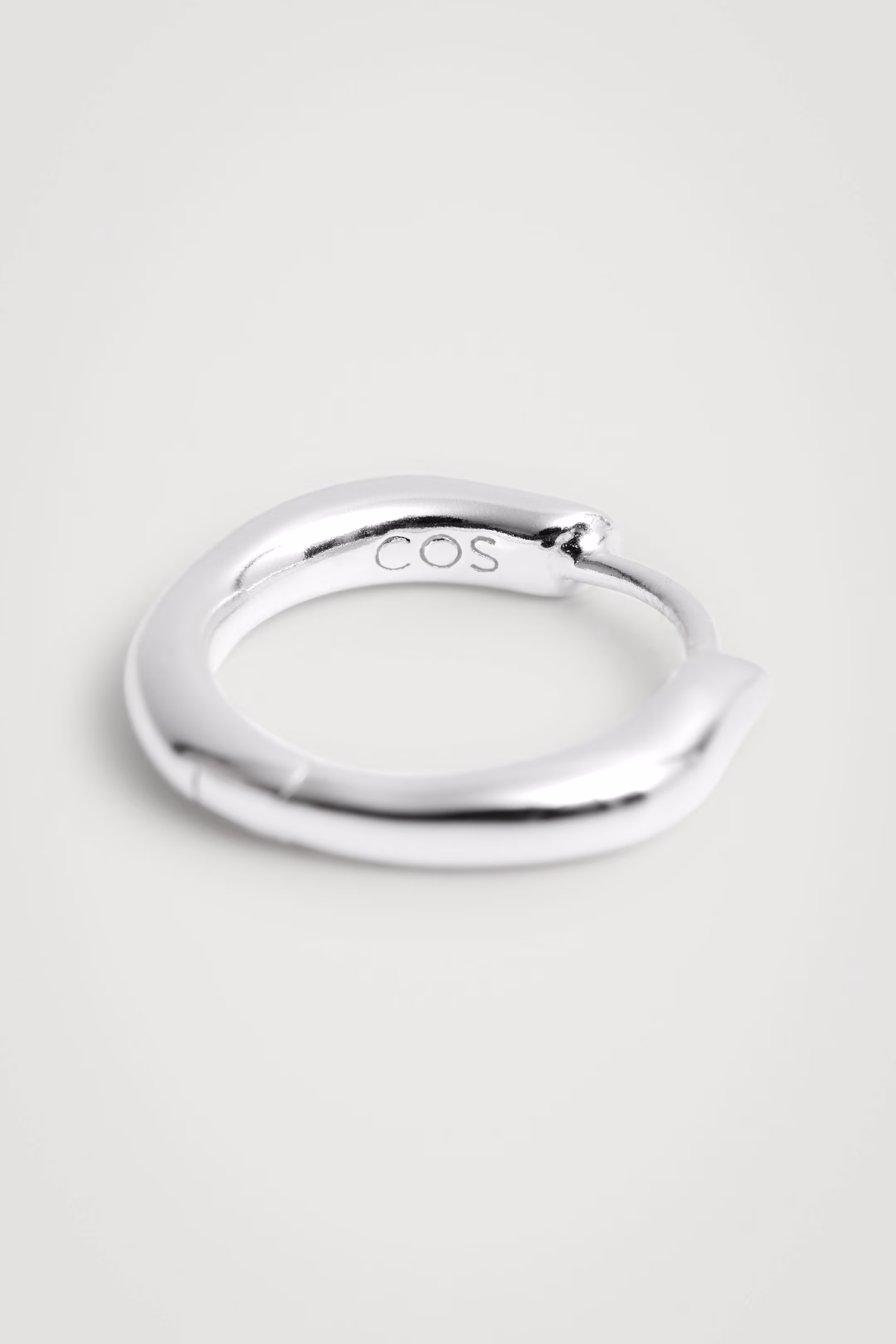 STERLING SILVER HUGGIE HOOP EARRINGS