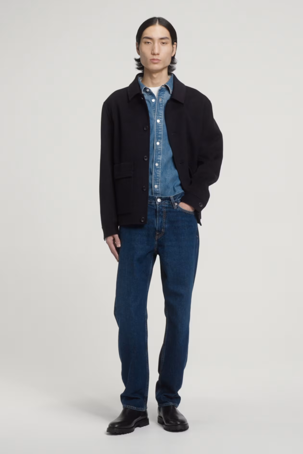 SIGNATURE STRAIGHT-LEG JEANS