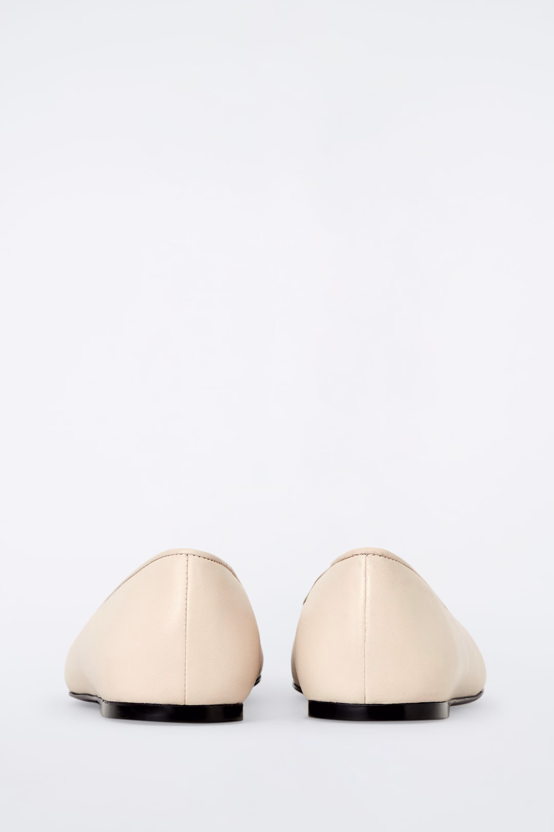 LEATHER BALLERINA FLATS