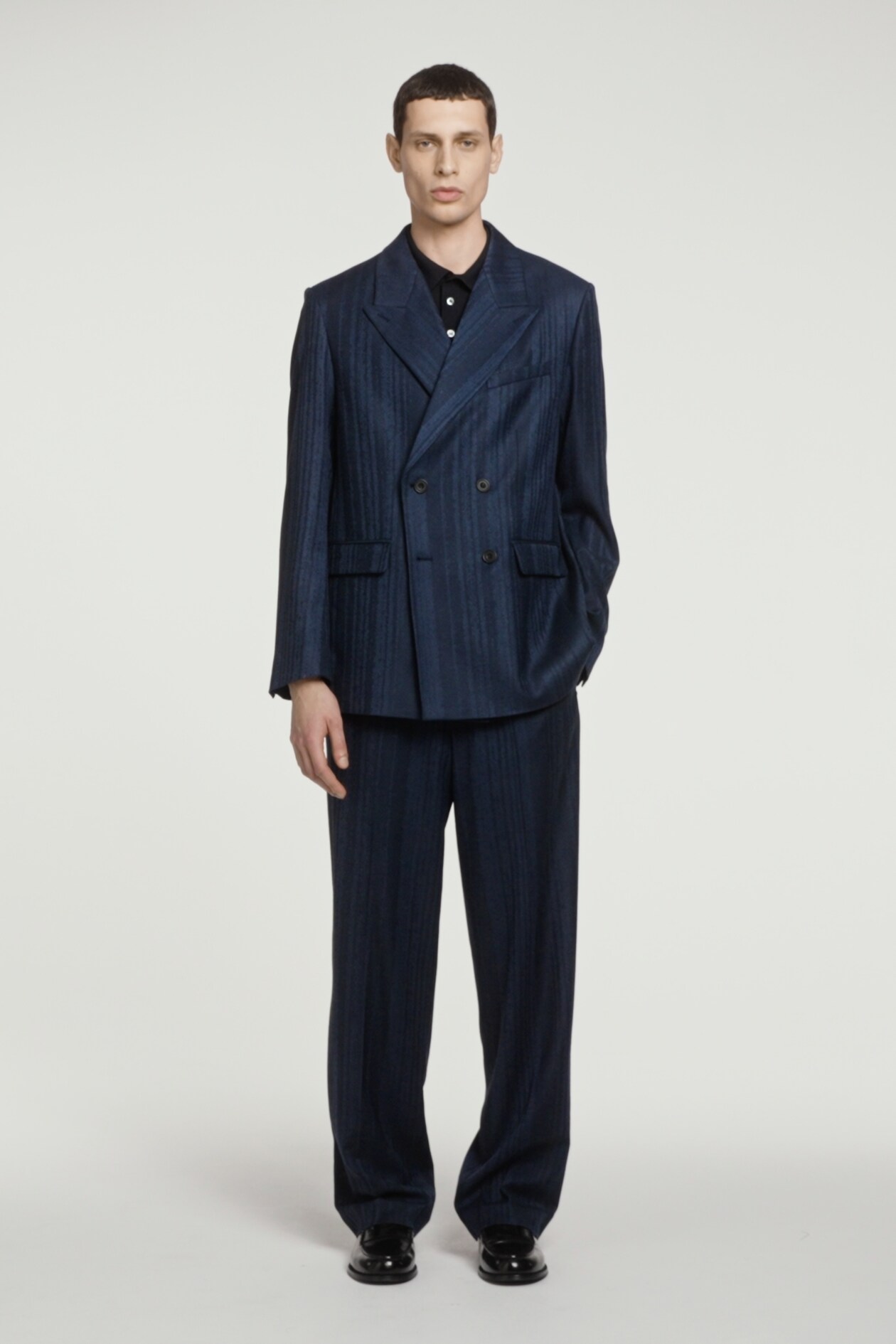 JACQUARD STRAIGHT-LEG TROUSERS