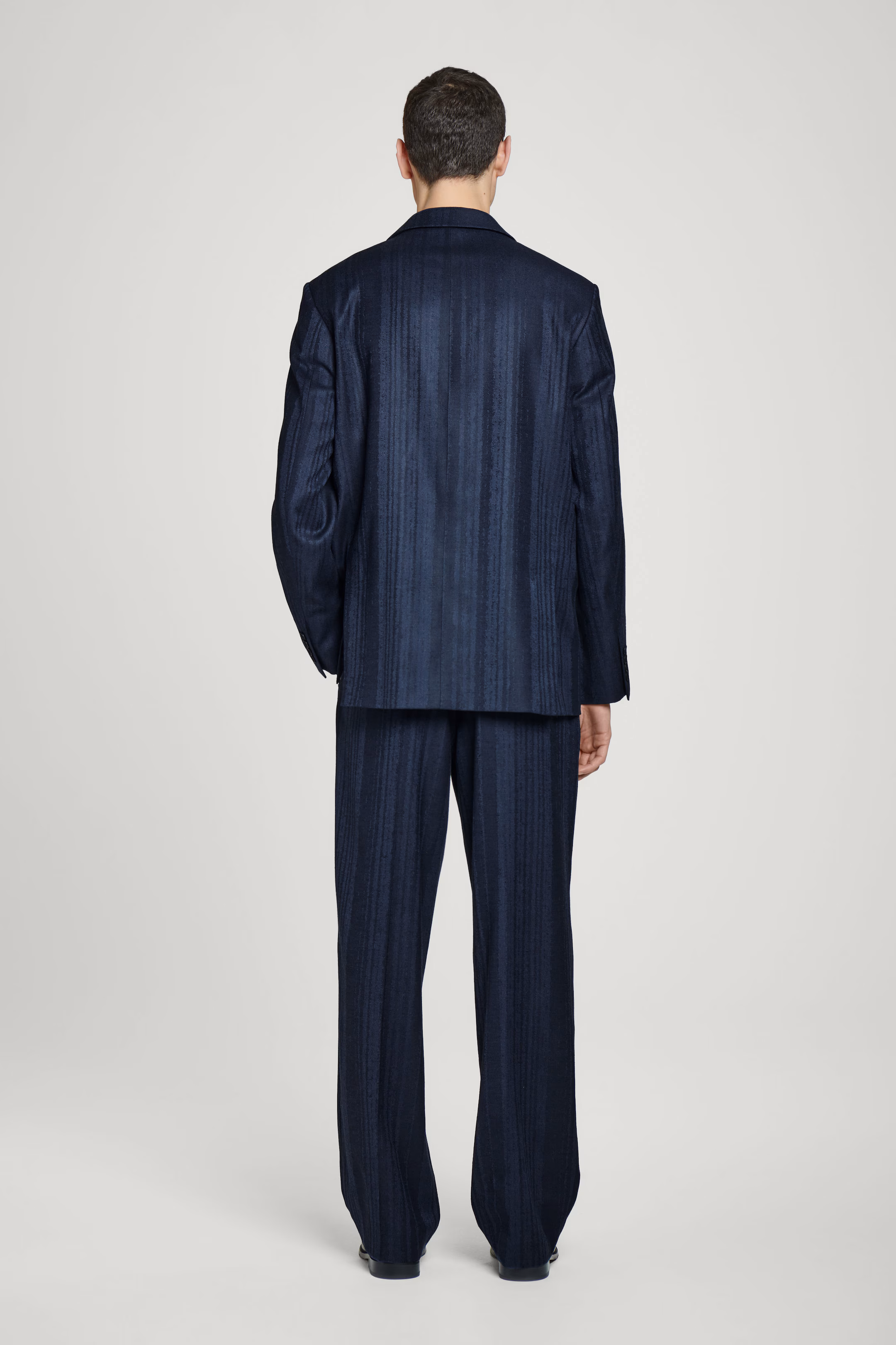 JACQUARD STRAIGHT-LEG TROUSERS