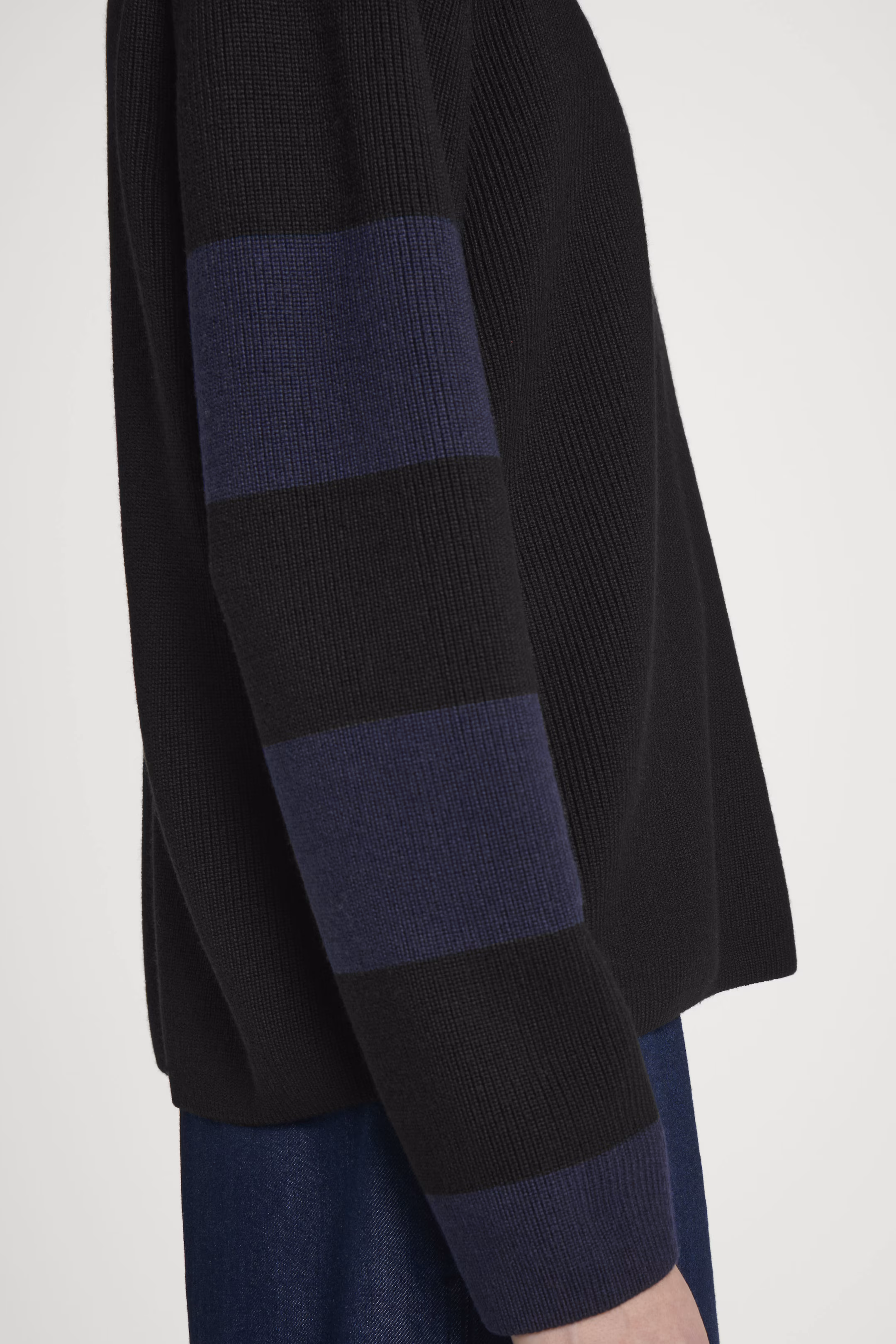 STRIPED MERINO WOOL JUMPER