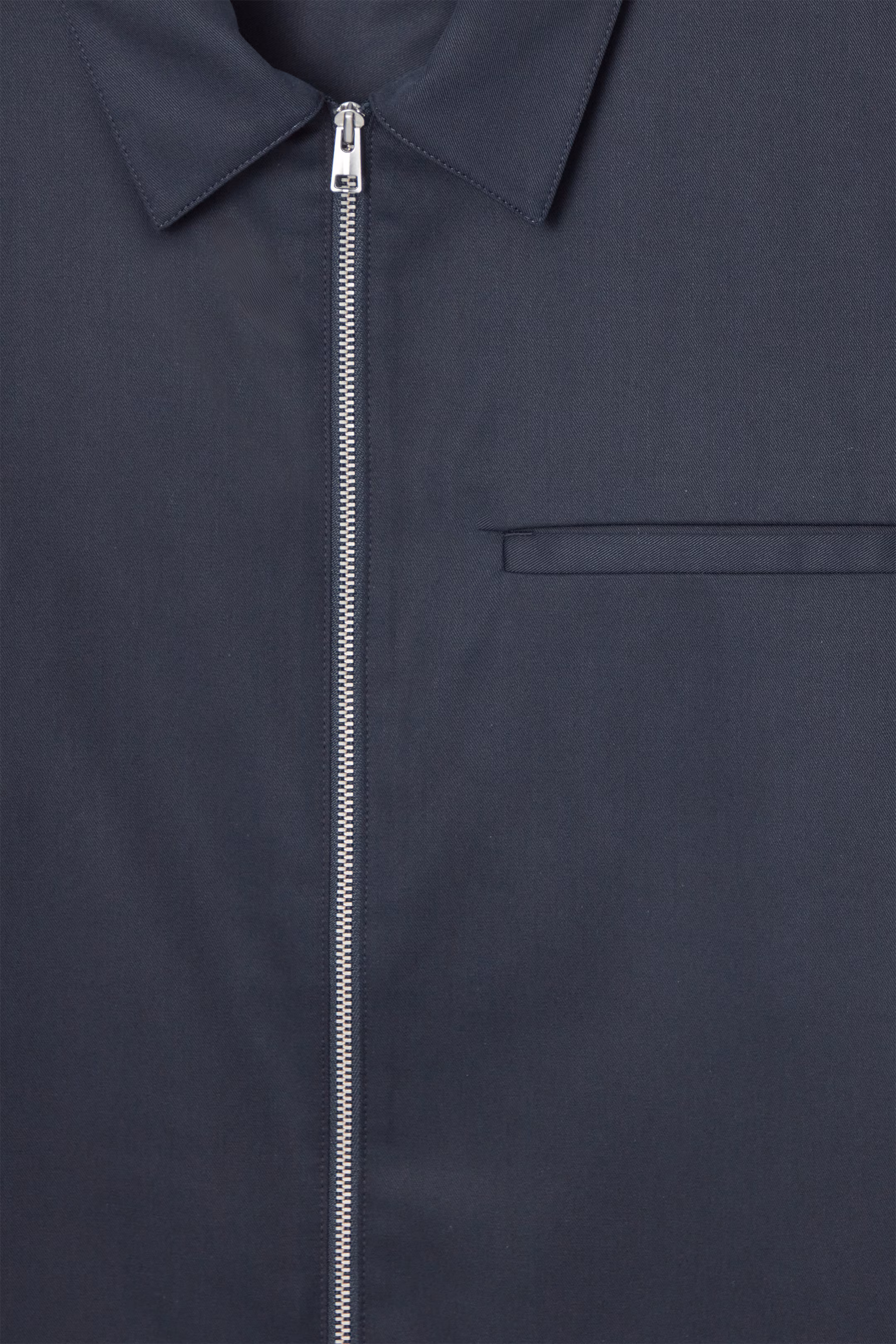 ZIPPED TWILL SHIRT