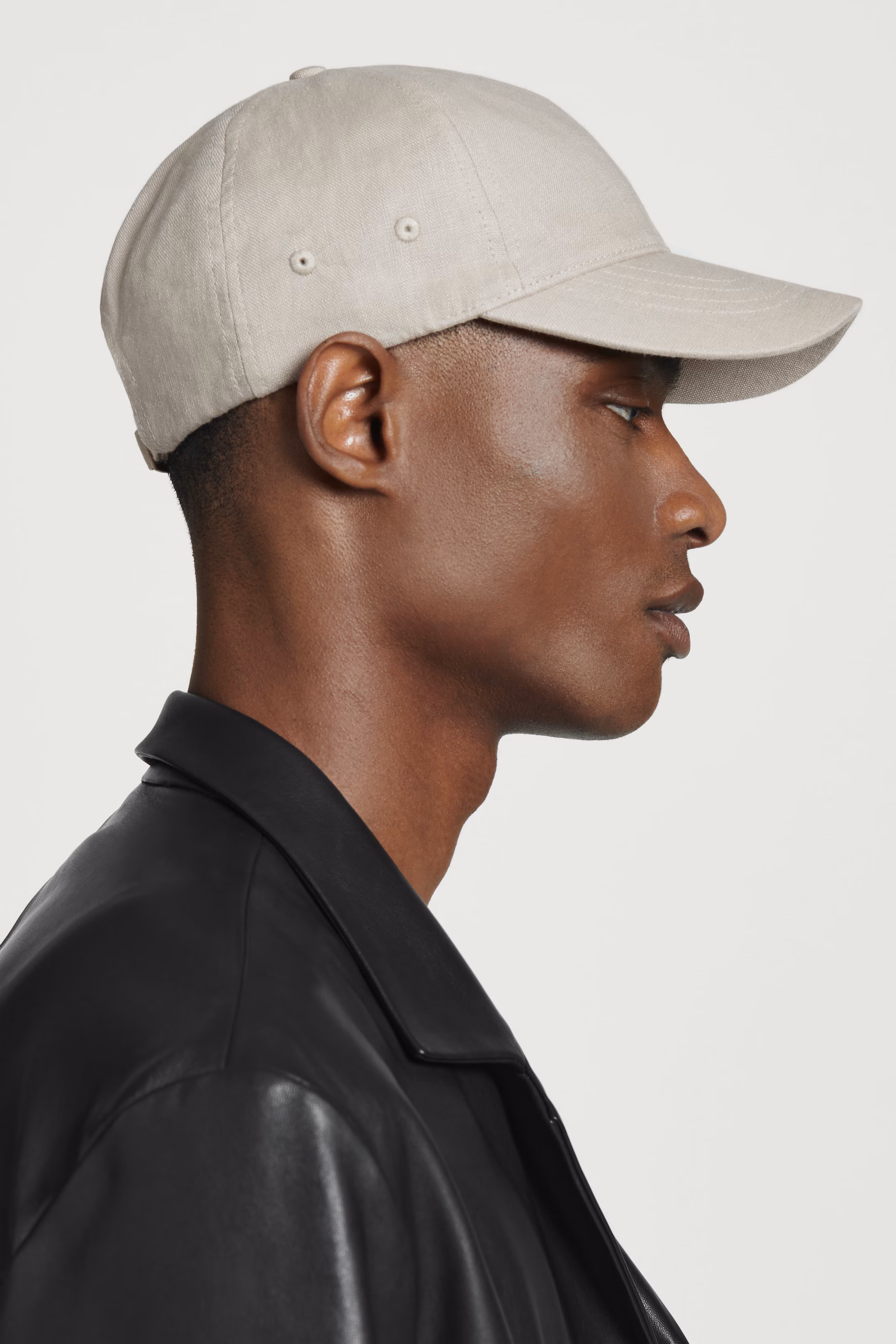 LINEN BASEBALL CAP