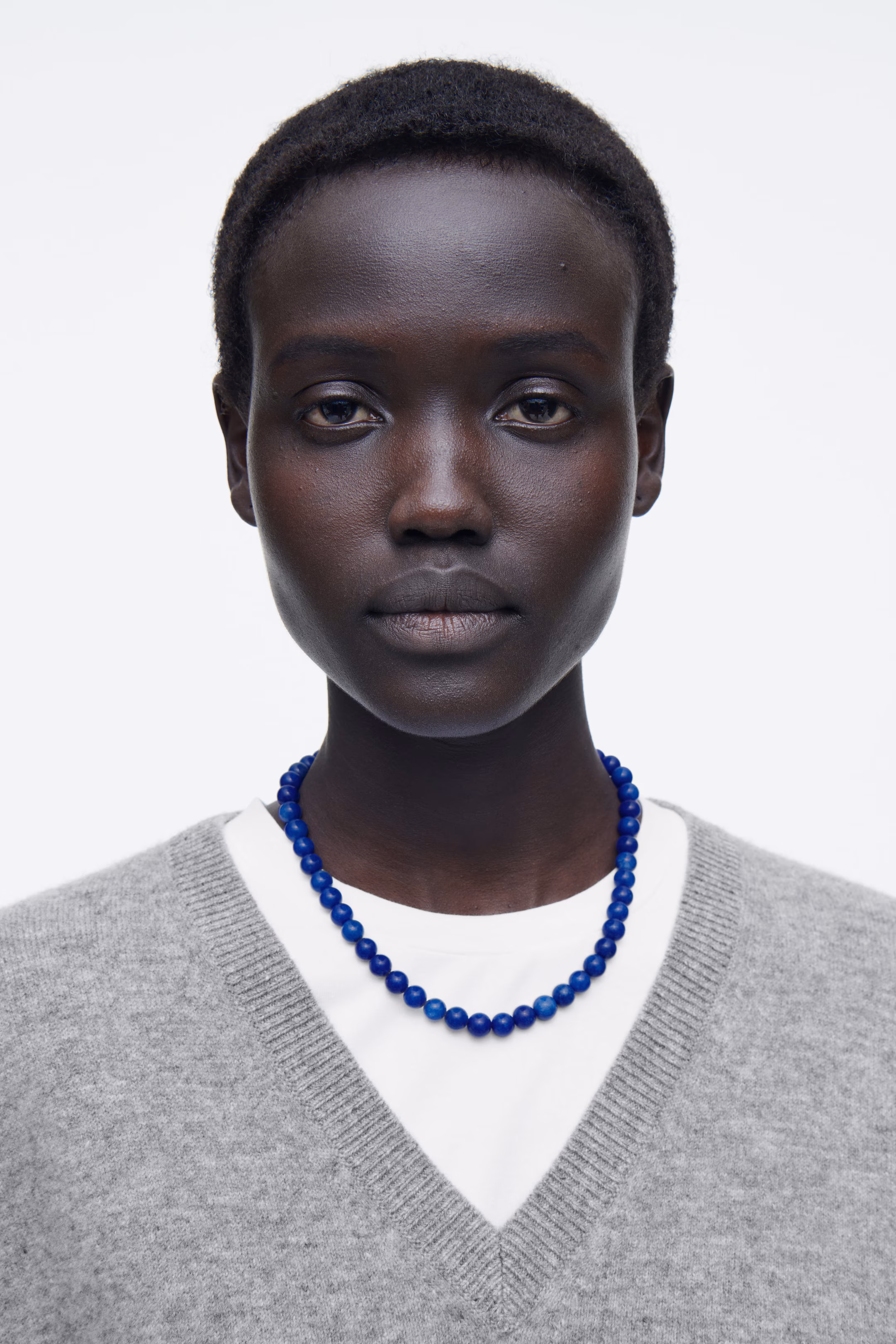 BEADED STONE NECKLACE