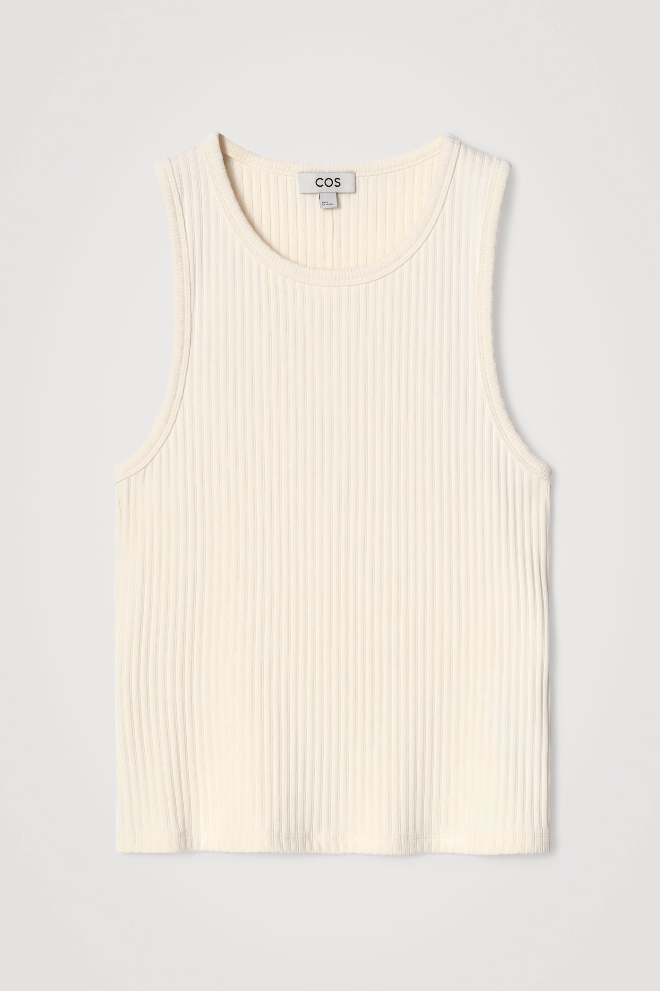 SLIM RIBBED COTTON TANK TOP