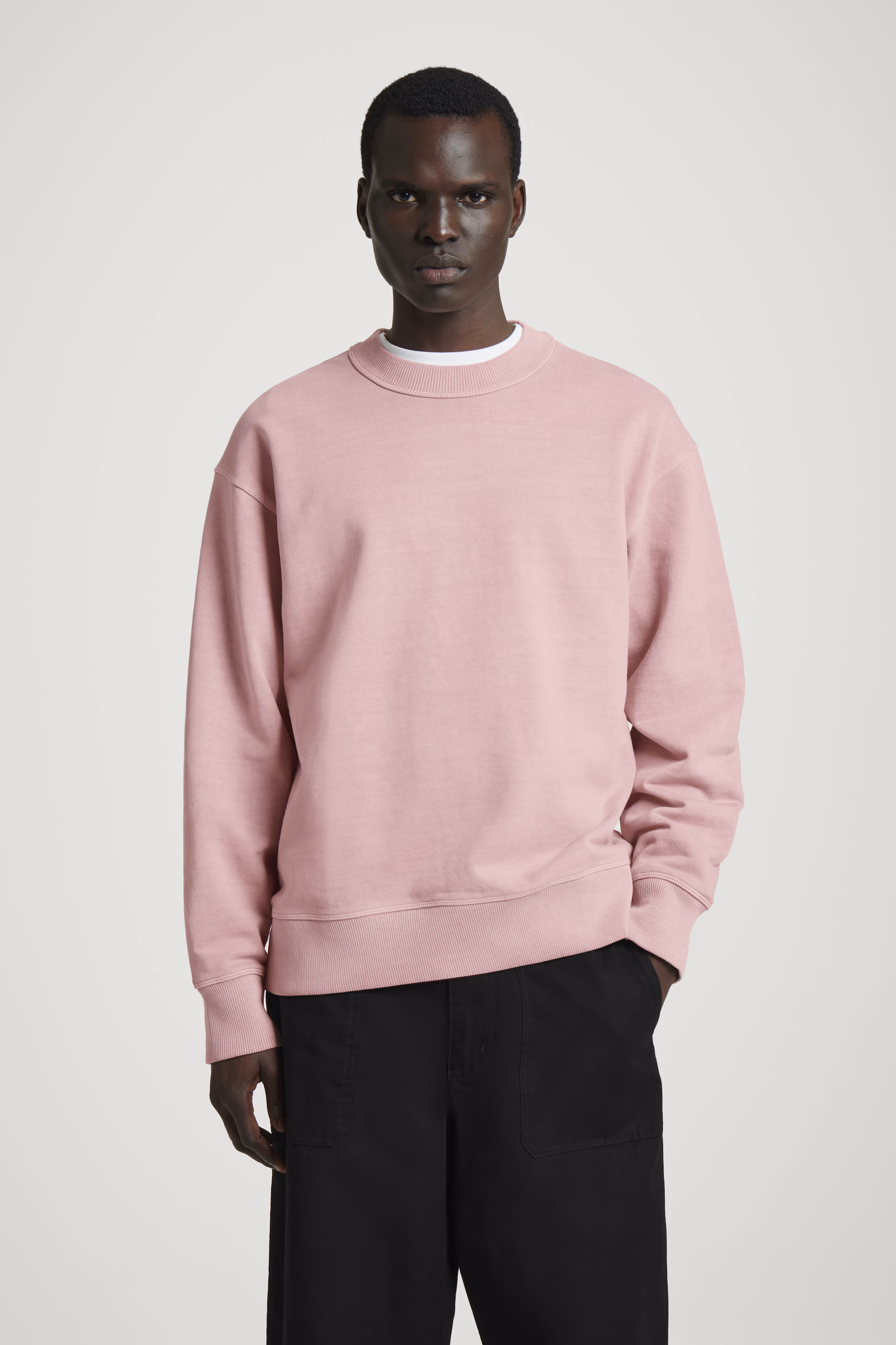 RELAXED WASHED-COTTON SWEATSHIRT