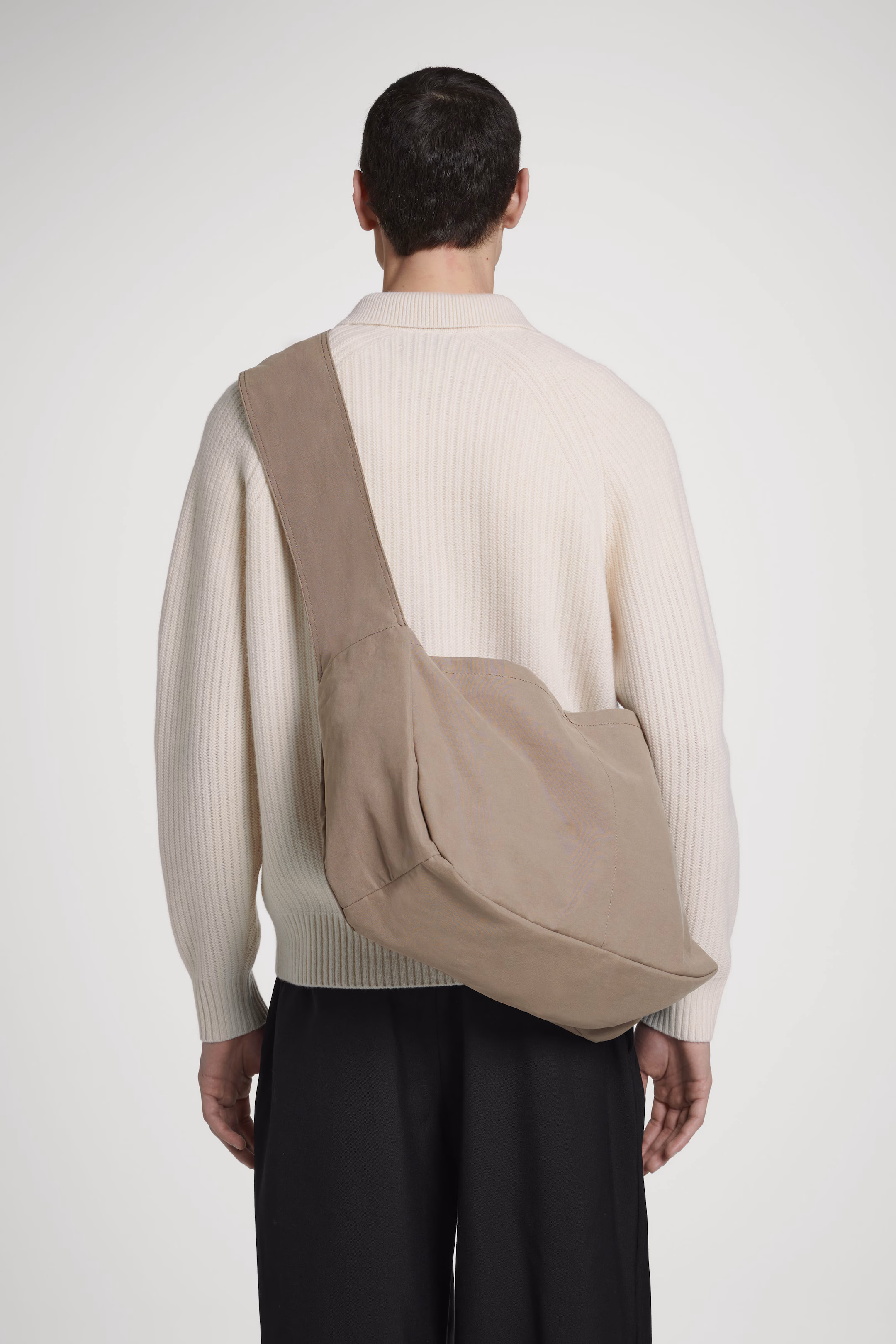 SLOUCHY WATER-REPELLENT CROSSBODY BAG - NYLON