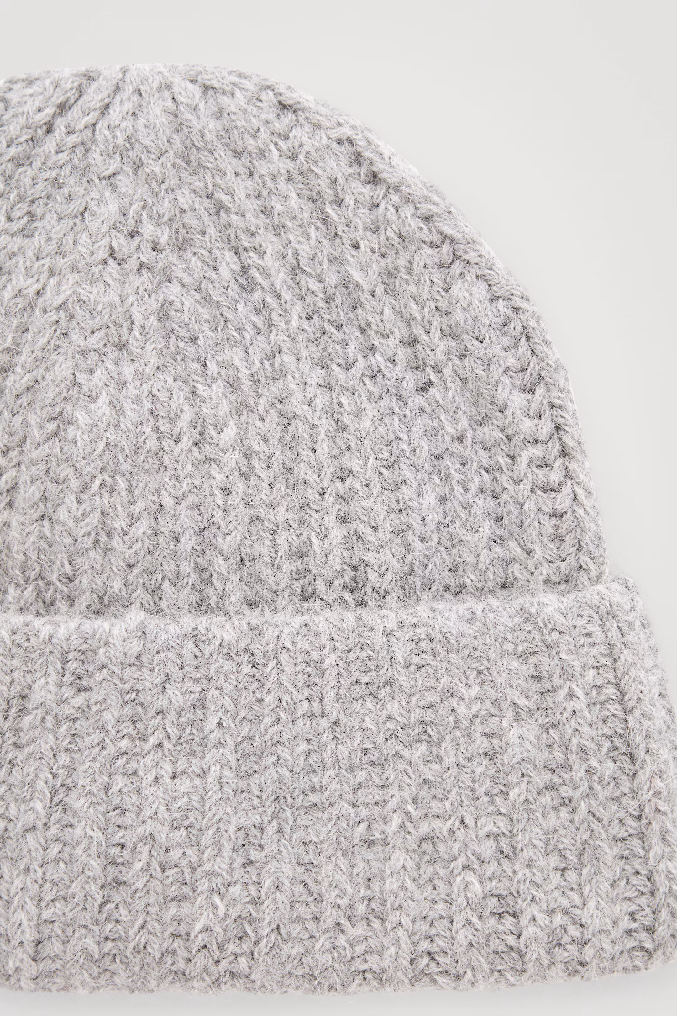 RIBBED ALPACA-BLEND BEANIE