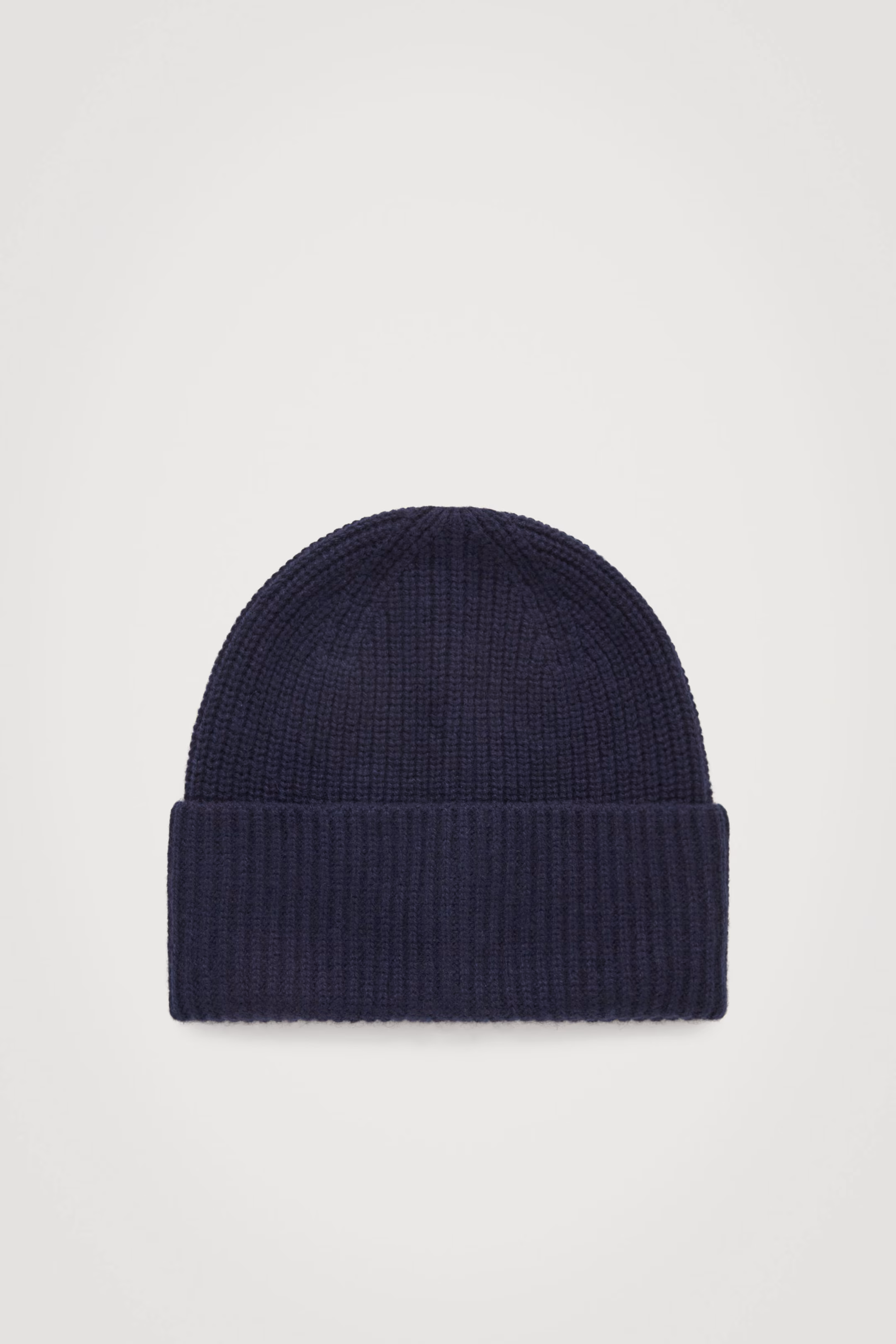 RIBBED WOOL AND CASHMERE BEANIE