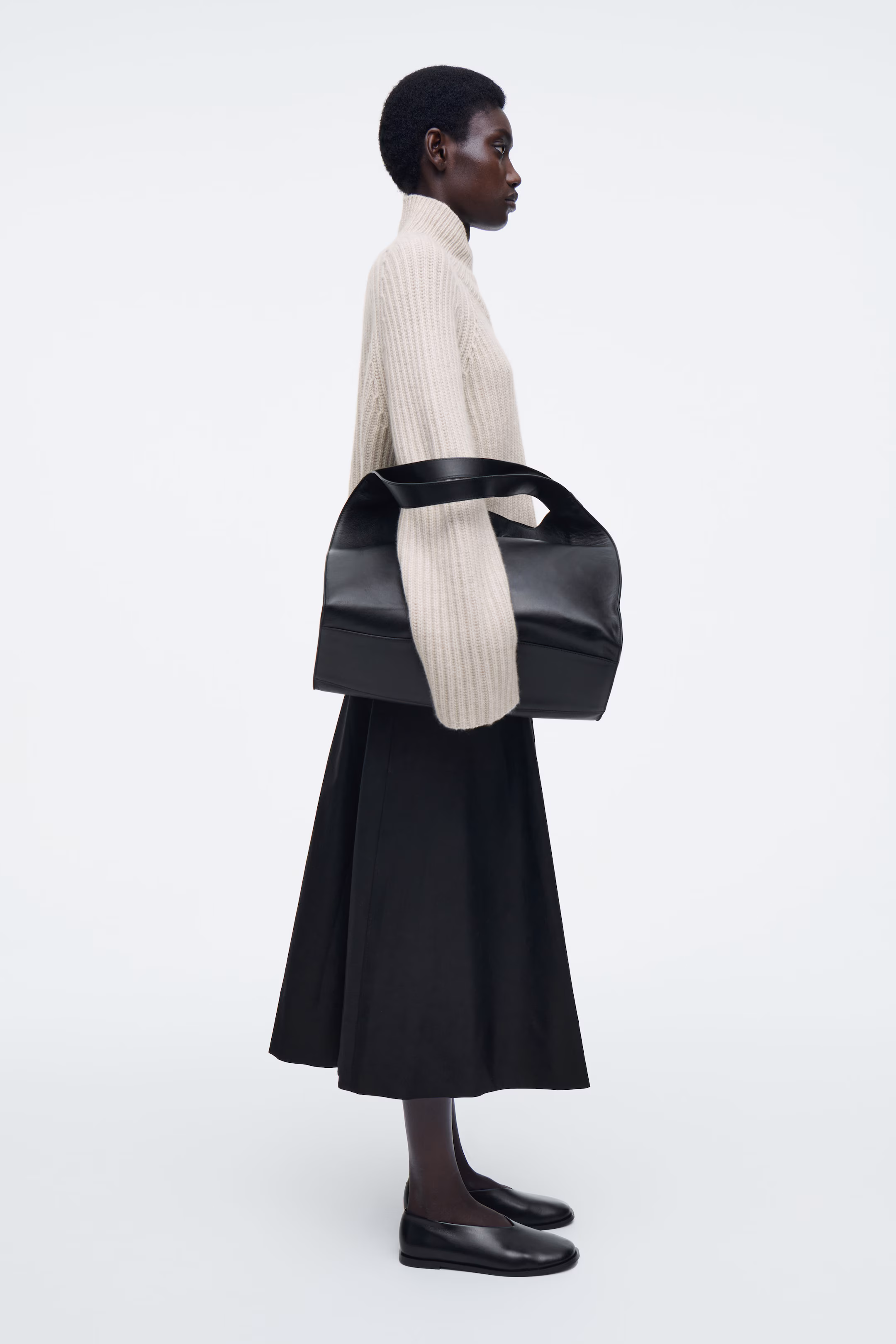 LEATHER BALLET FLATS