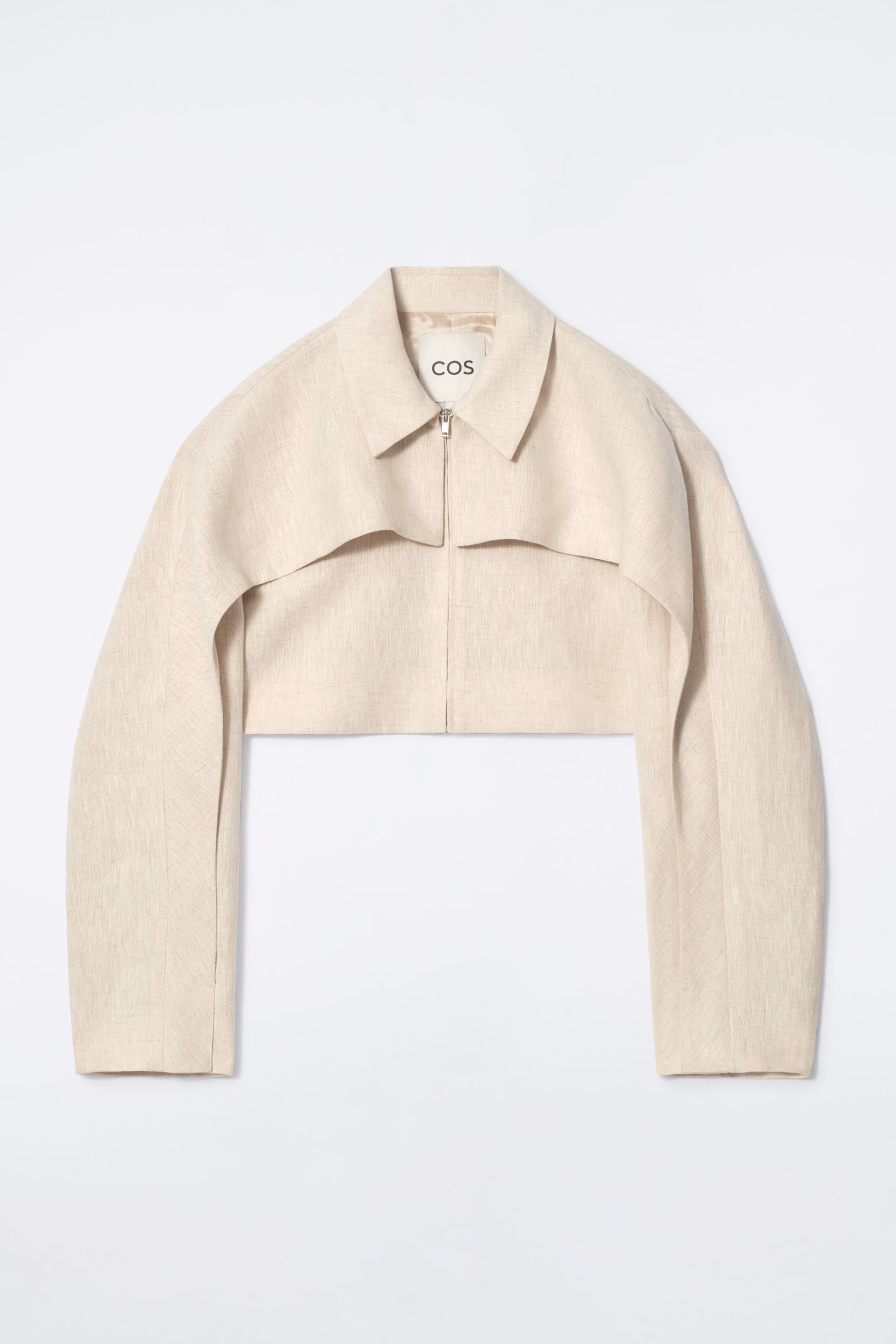 CROPPED LINEN JACKET