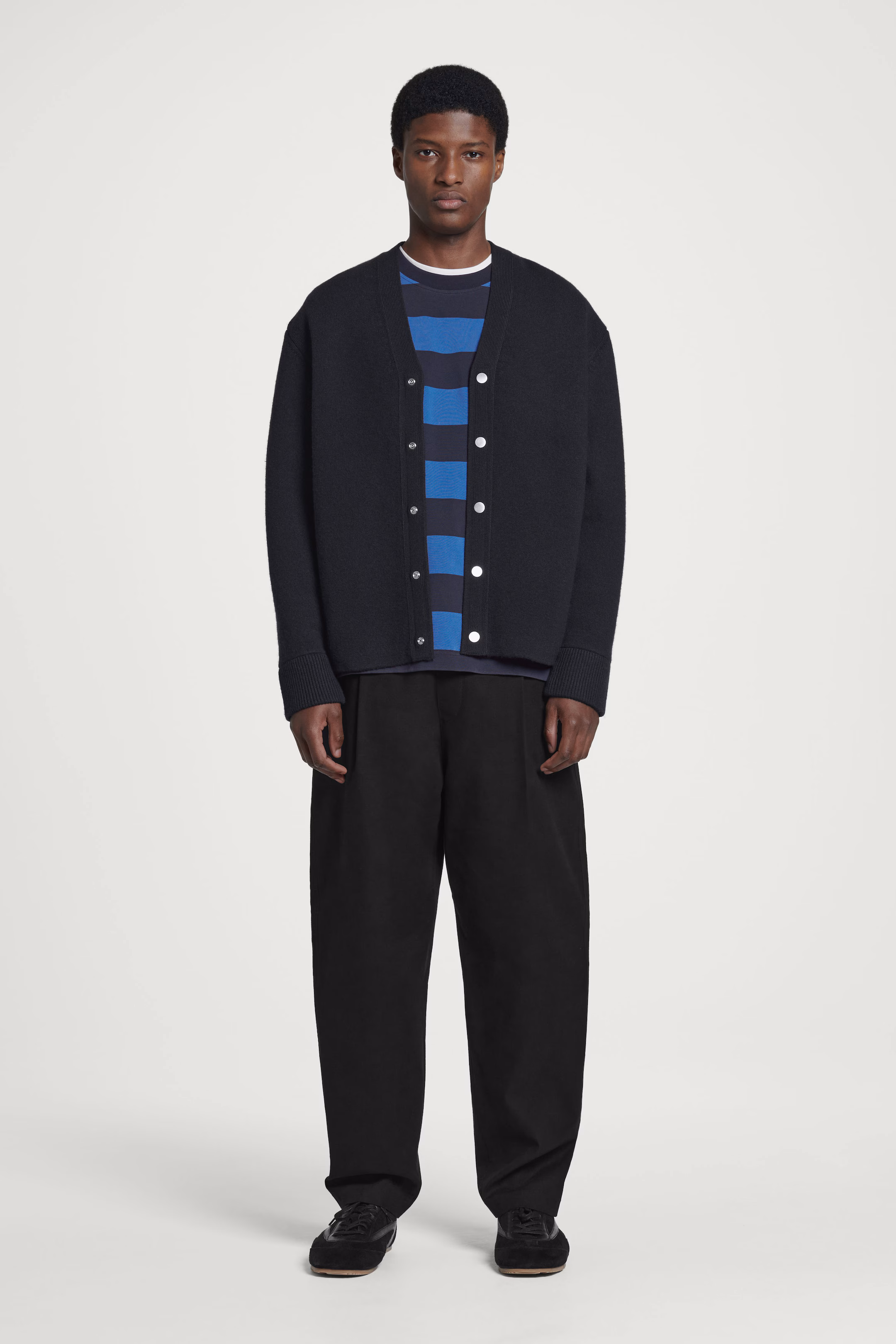 RELAXED STRIPED COTTON T-SHIRT