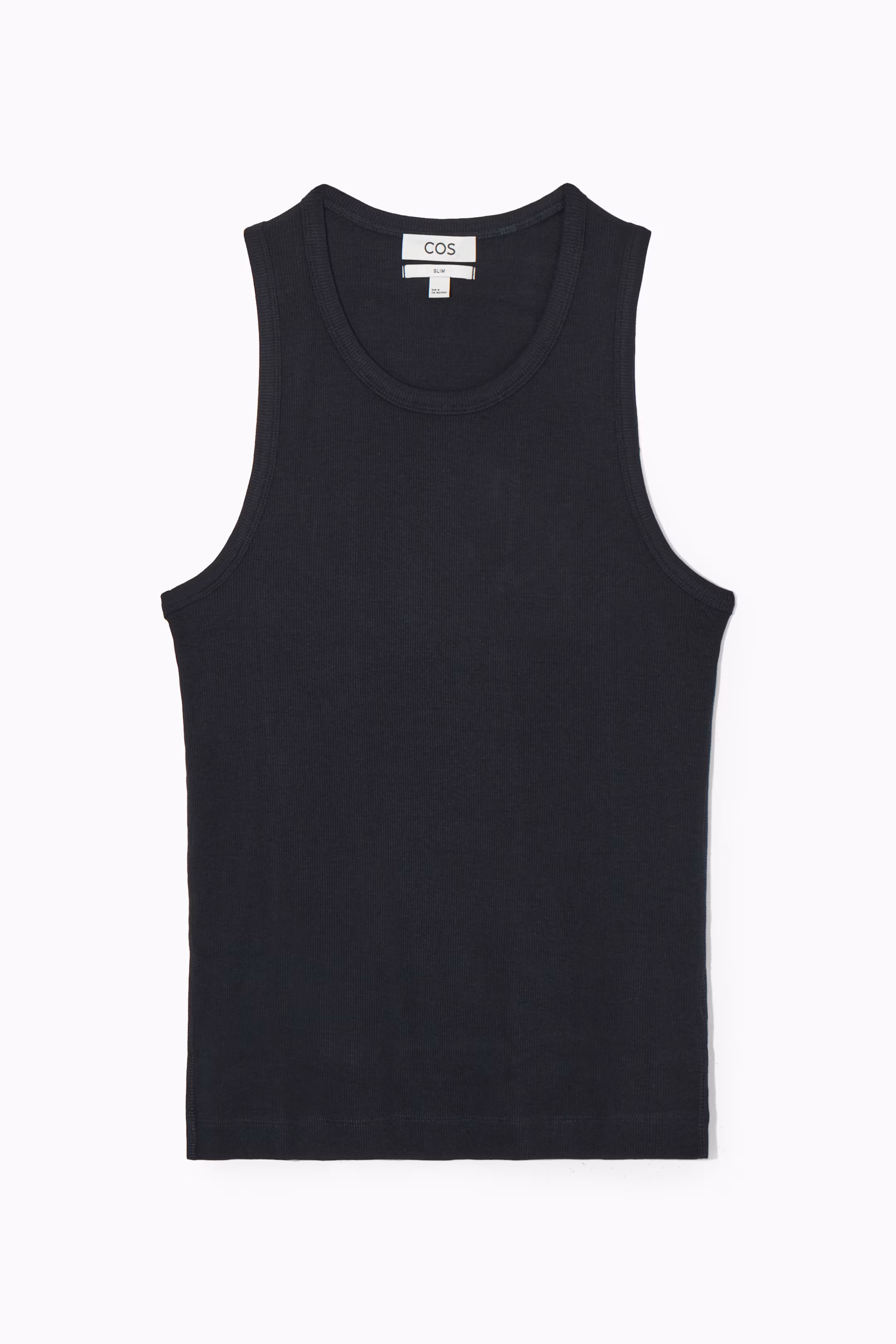 SLIM RIBBED COTTON TANK TOP
